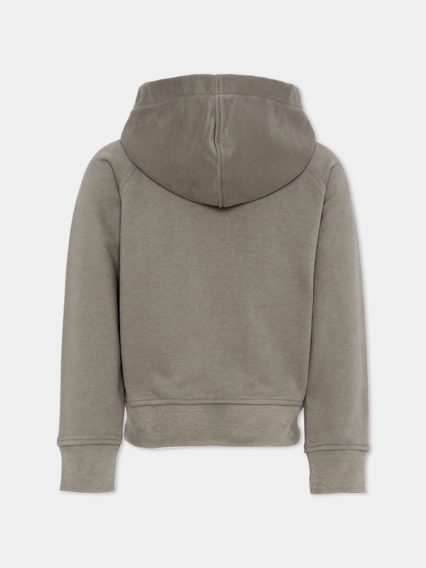 Felpa beige per bambino con logo,K-way,K51347W 633