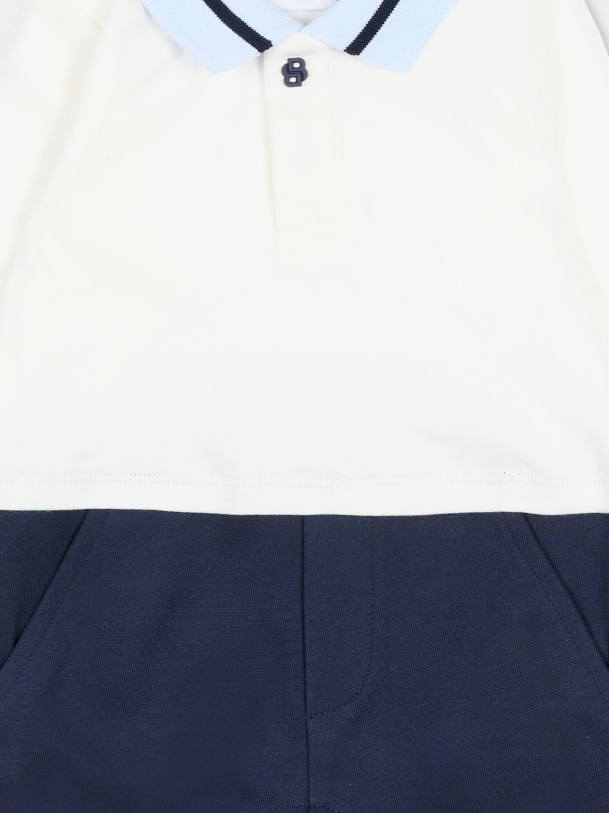 Tutina avorio per neonato con logo,Boss,J52529 117