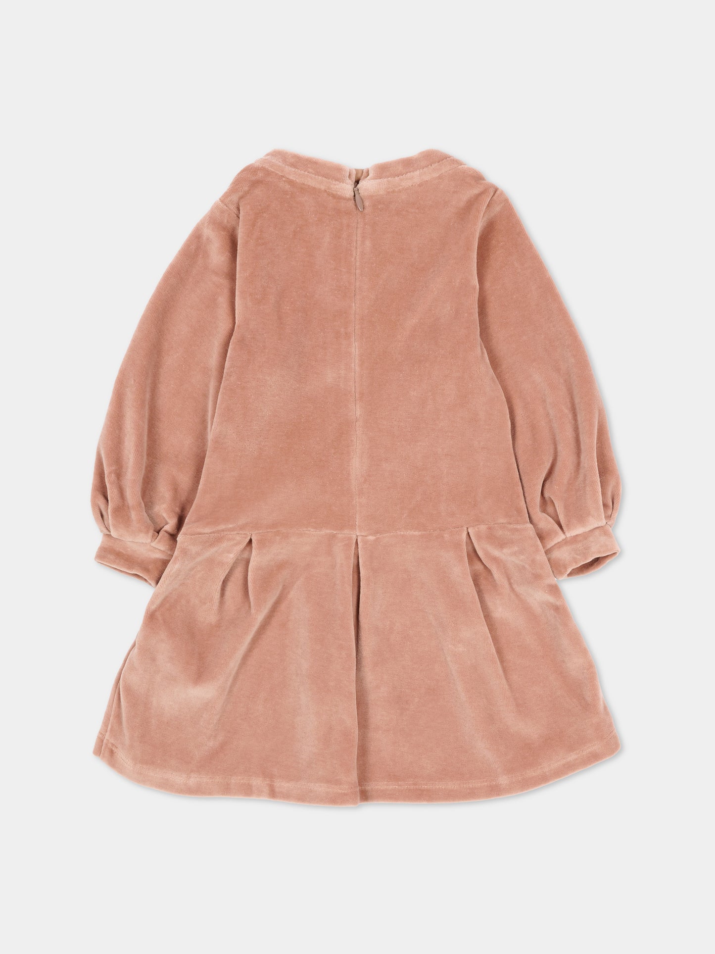 Vestito rosa per neonata con logo,Chloé Kids,C20717 244