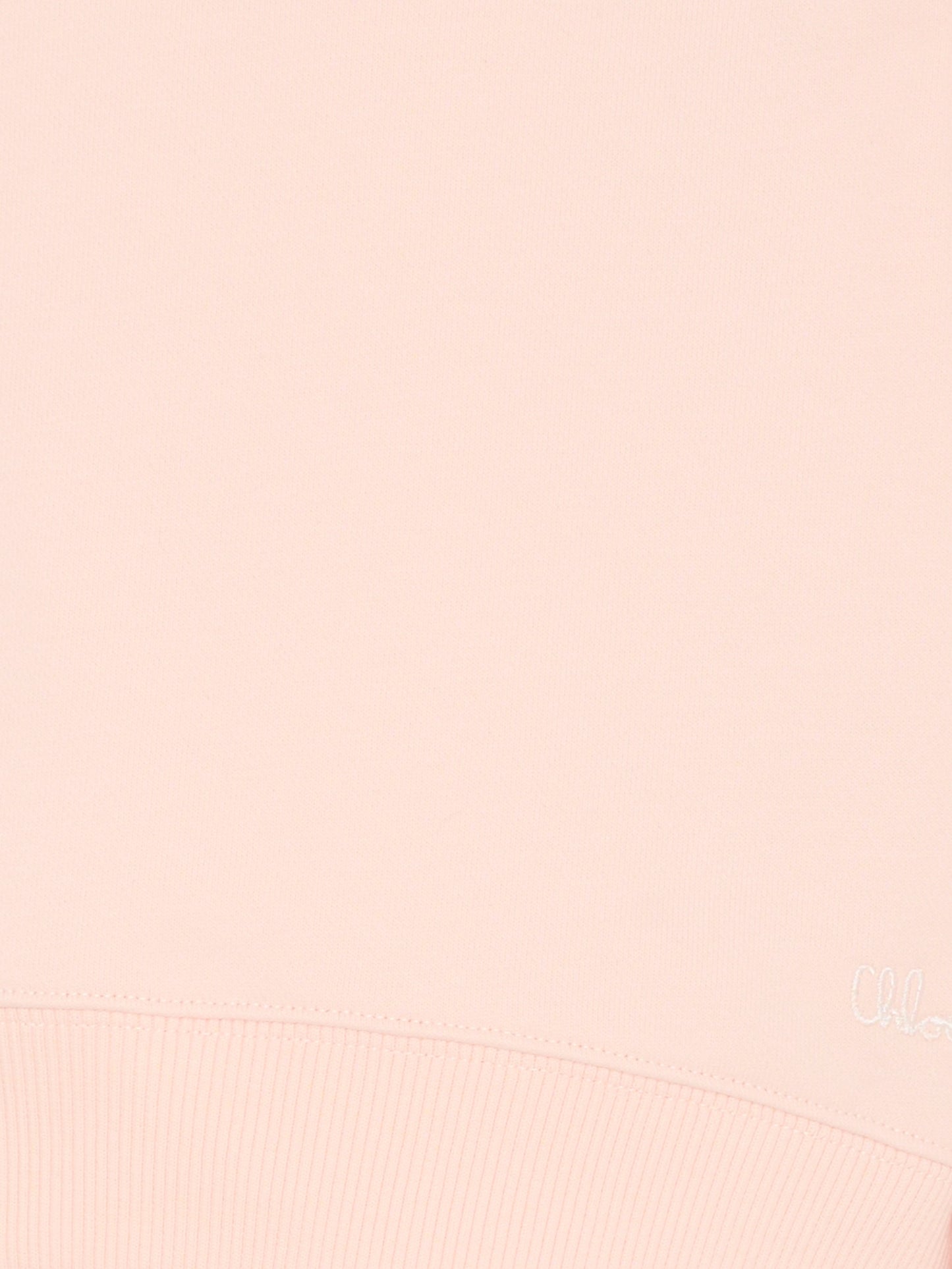 Felpa rosa per bambina con fiori,Chloé Kids,C20803 46J