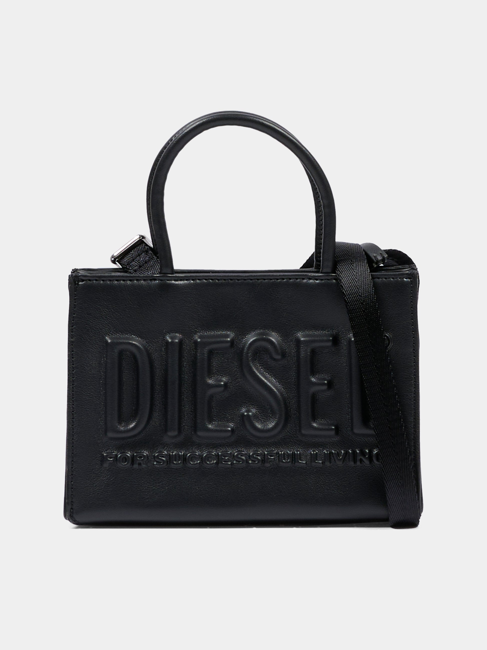 Borsa nera DSL 3D Mini per bambina con logo,Diesel,J02529-P8073-T8013