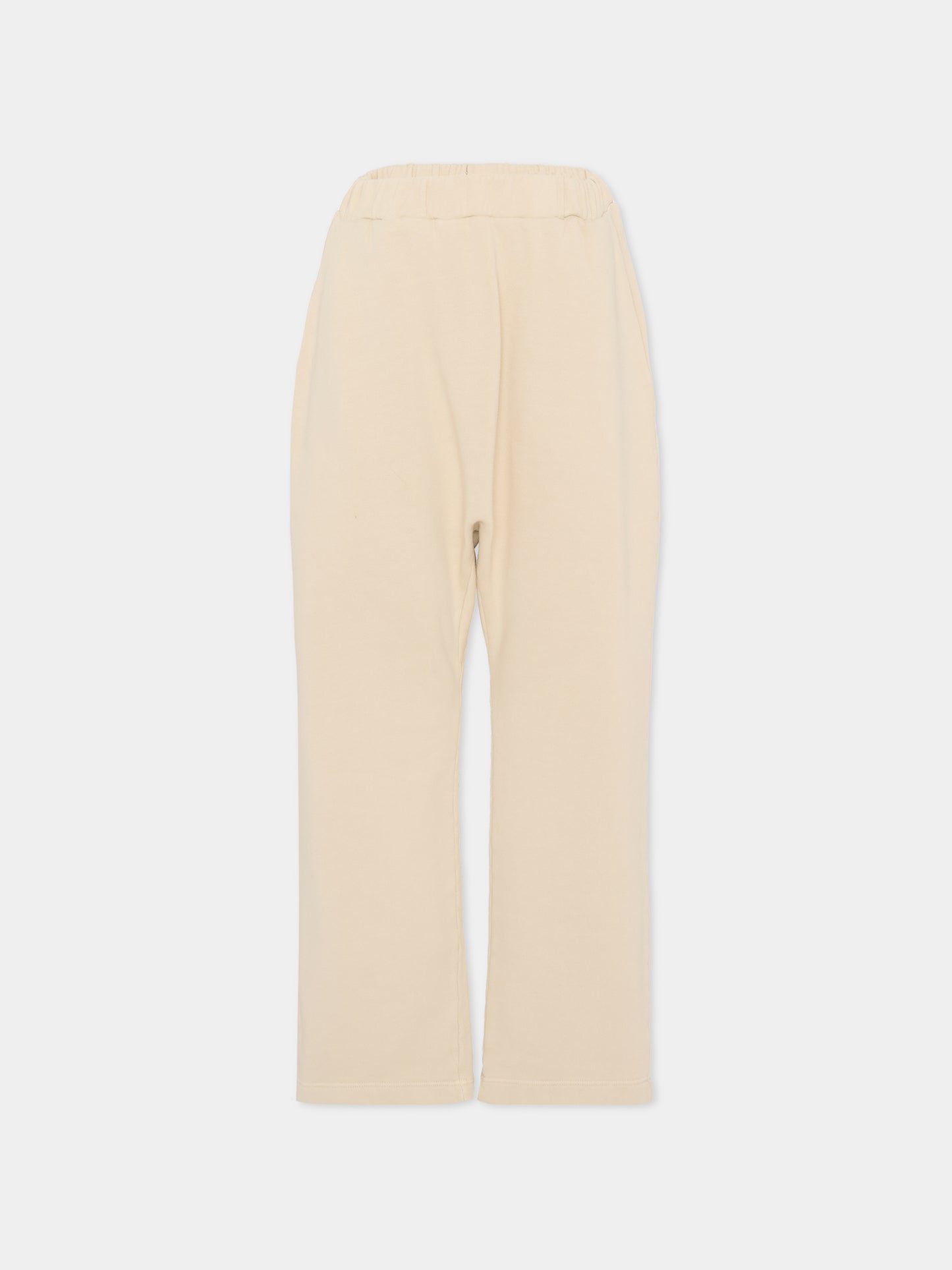 Pantaloni beige per bambina con logo,Douuod Kids,DX6P80 Z3402 108