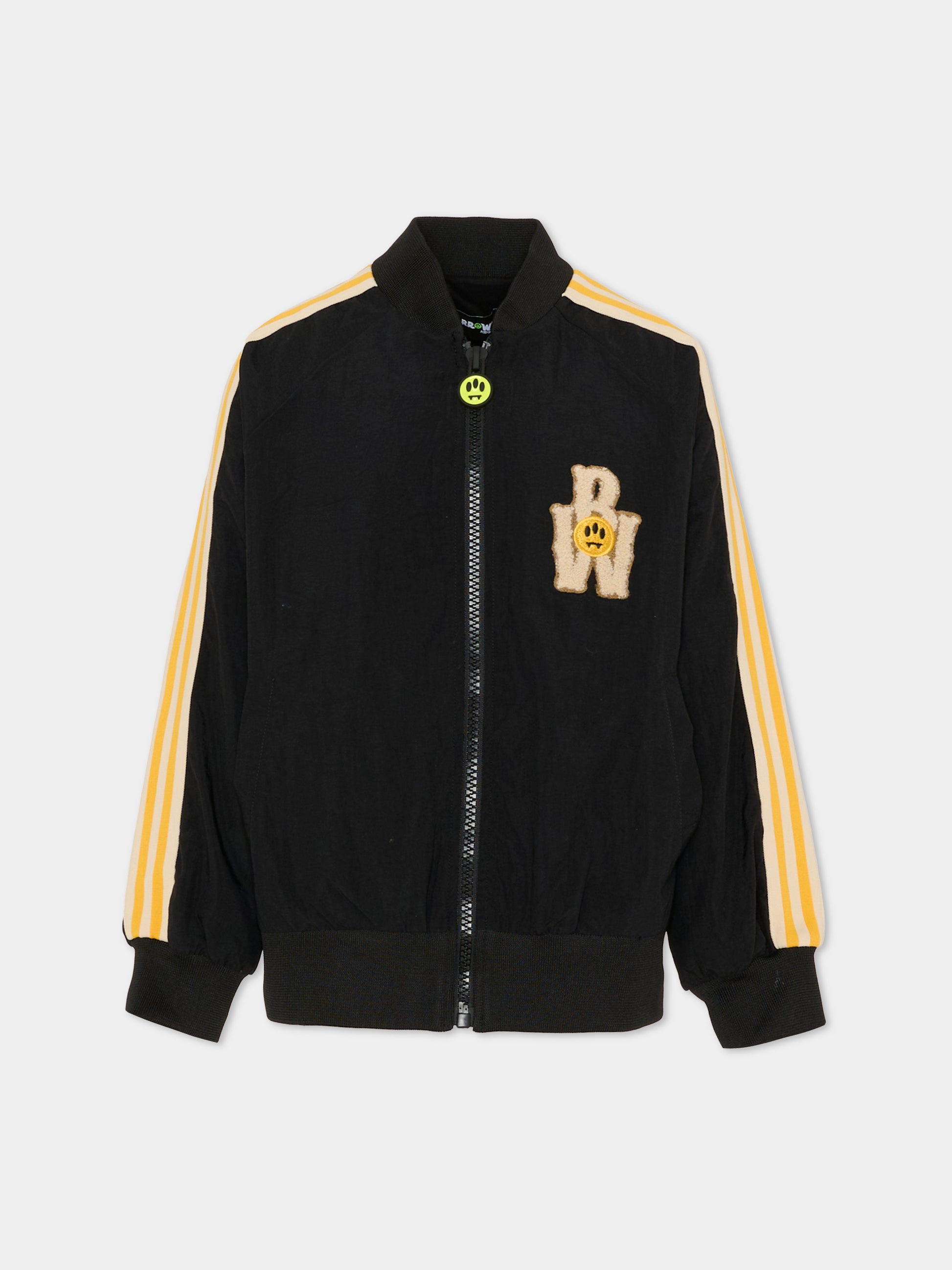 Giubbotto nero per bambino con logo,Barrow,F5BKJUJK092 110