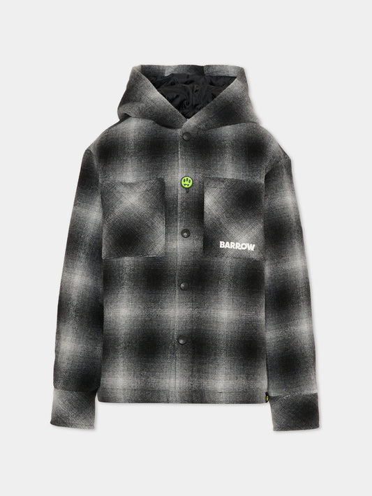 Camicia grigia per bambino con logo,Barrow,F5BKJUSI112 110