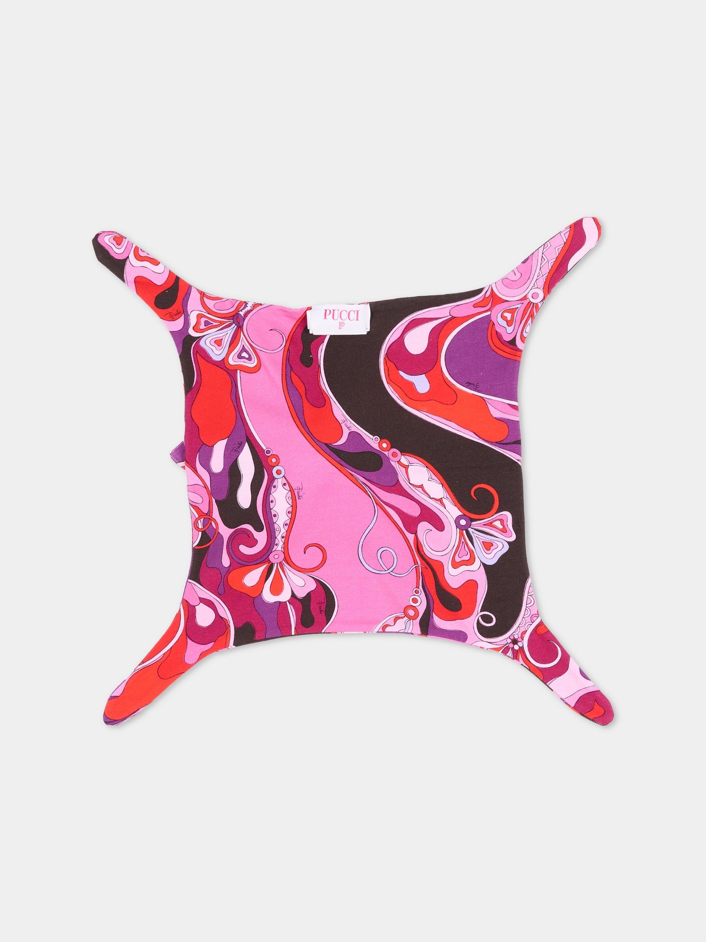 Fuchsia babysuit set with doudou for baby girl