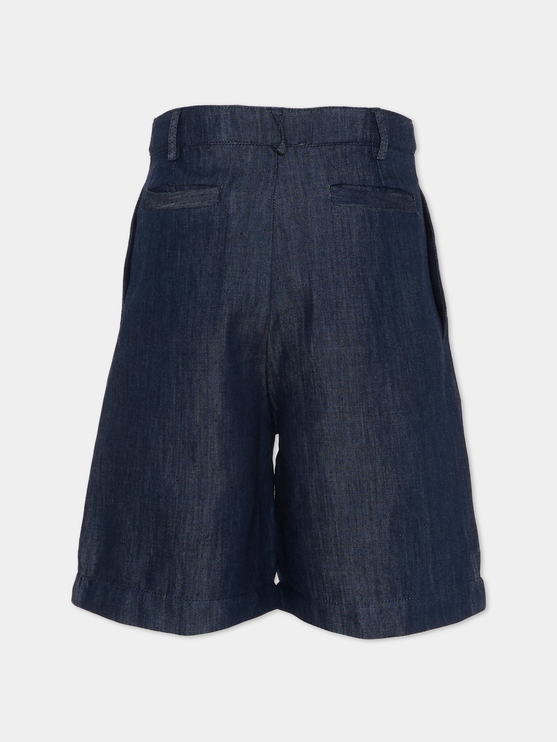 Shorts blu per bambino in denim,Vélocipède,VLC-SS26-TR004 MIDNIGHT