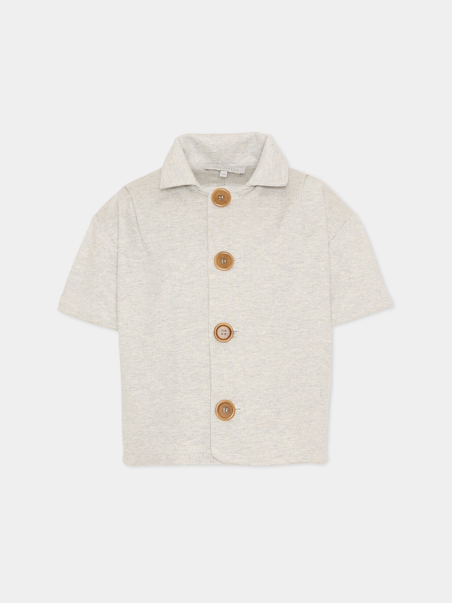 Giacca grigia per bambini,Vélocipède,VLC-SS26-JK003 GREY