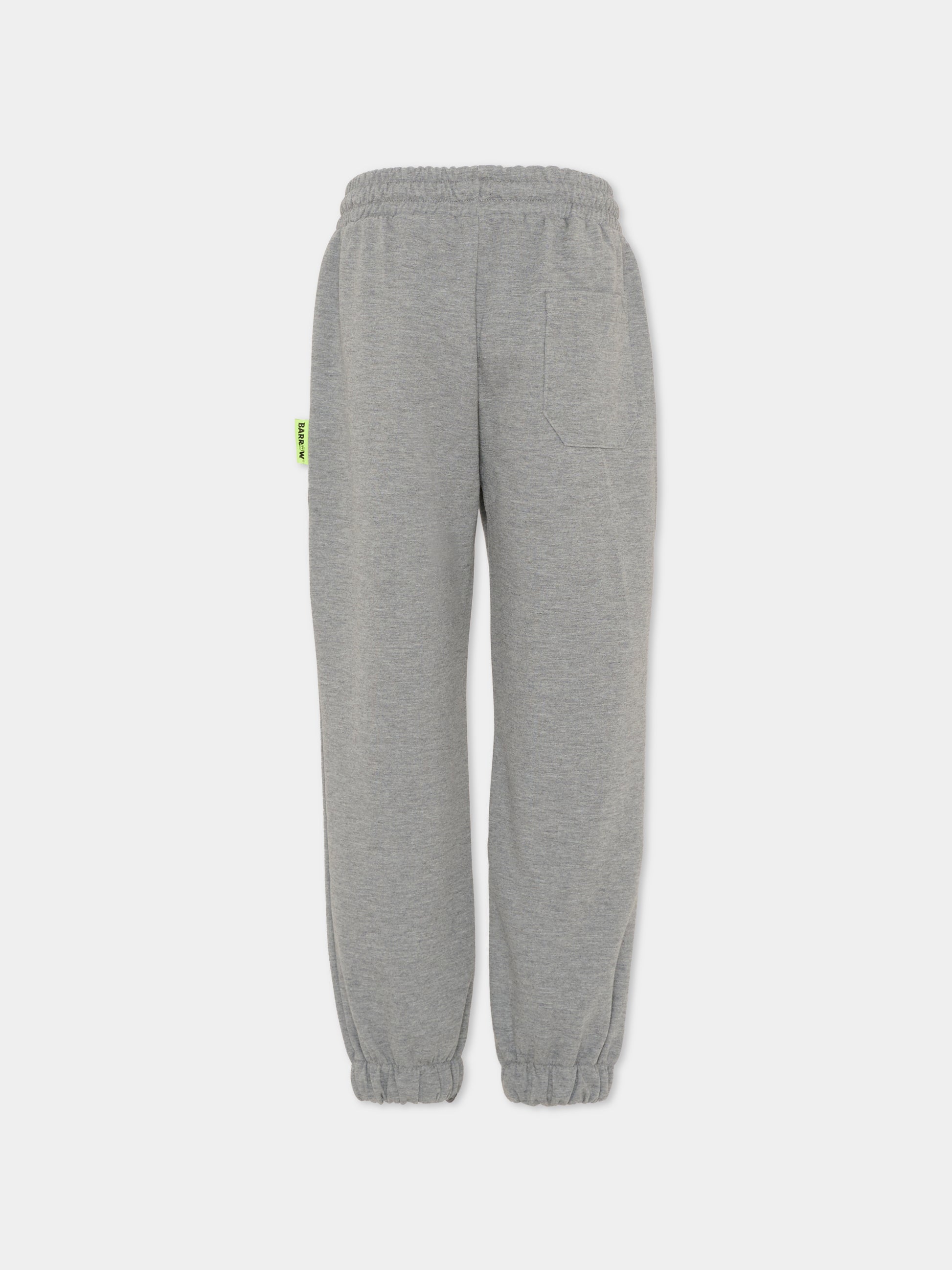 Pantaloni grigi per bambino con smile e logo,Barrow,F5BKJUFP042 251