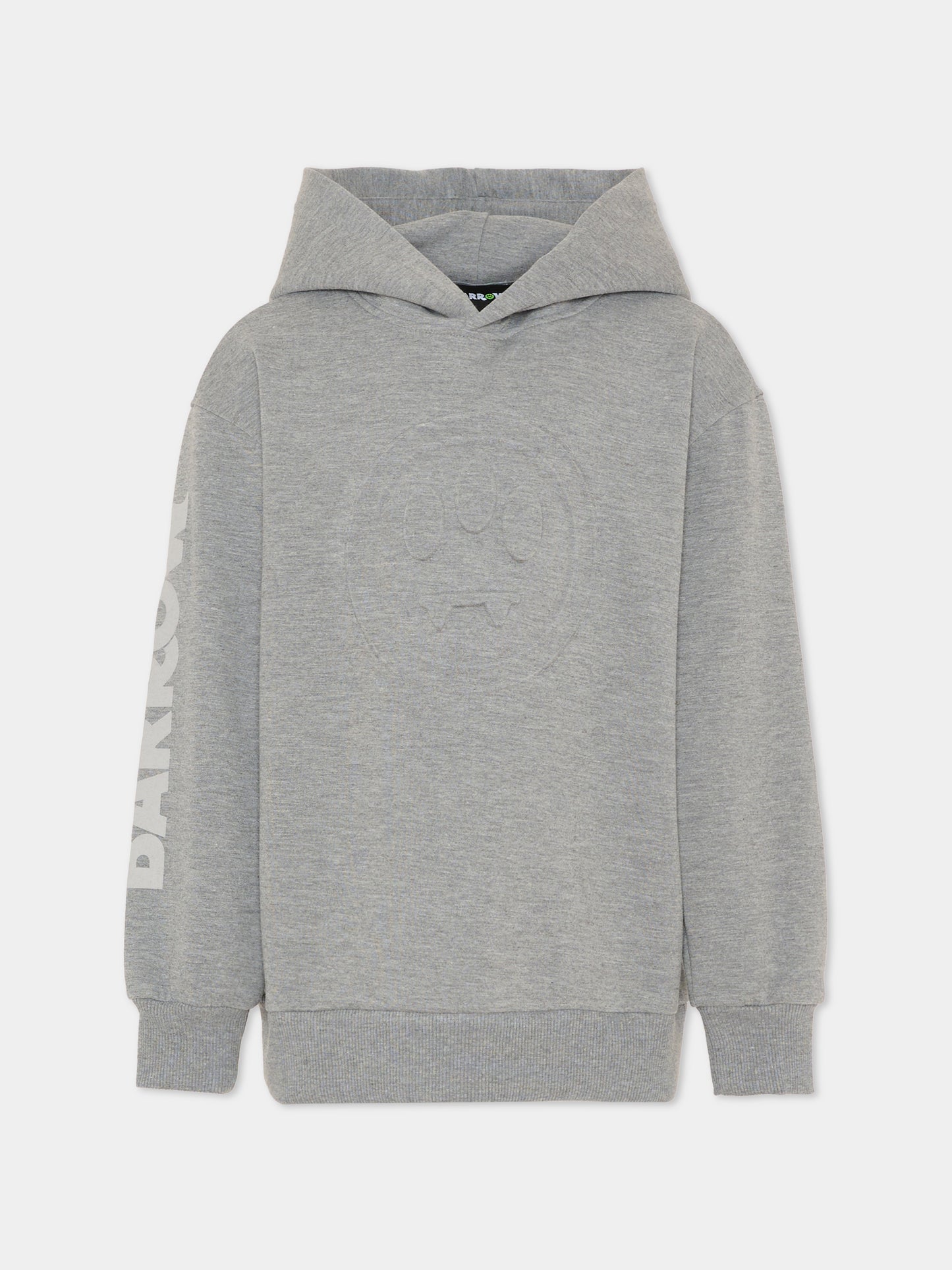 Felpa grigia per bambino con smile,Barrow,F5BKJUHS039 251