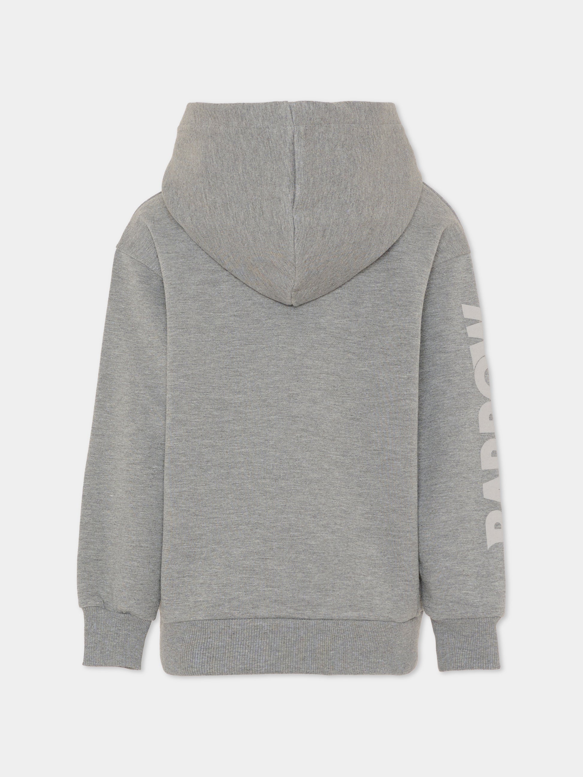 Felpa grigia per bambino con smile,Barrow,F5BKJUHS039 251