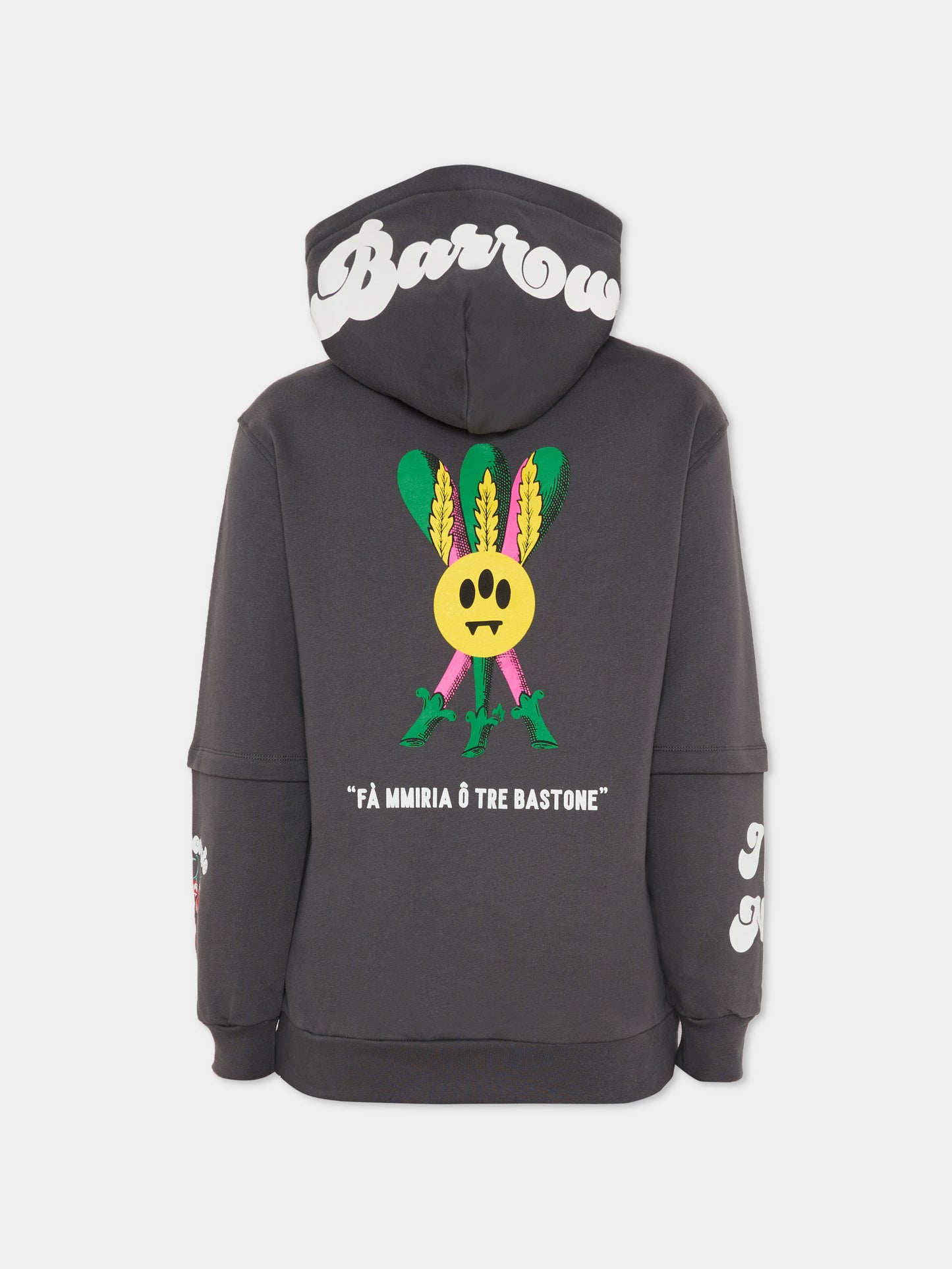 Felpa grigia per bambino con scritta,Barrow,F5BKJUHS158 251