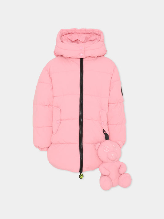 Piumino rosa per bambina con orsetto,Barrow,F5BKJGPF032 042