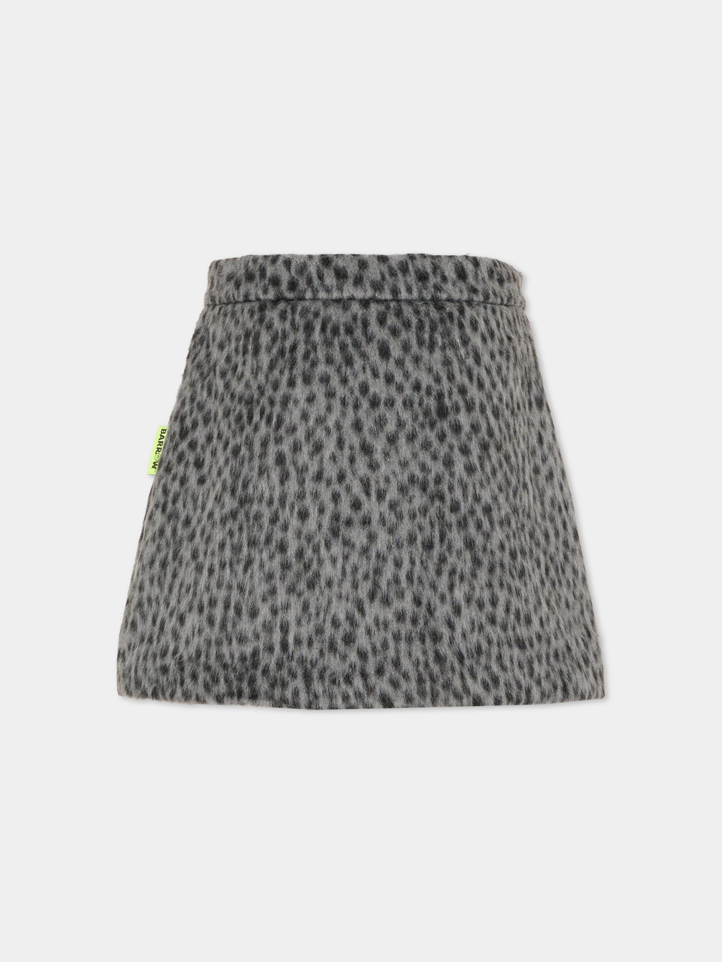 Gonna multicolor per bambina con stampa animalier,Barrow,F5BKJGSK168 570/06