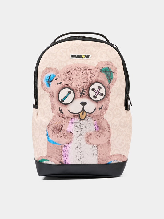 Zaino beige per bambini con stampa Bear,Barrow,F5BKJUBP027 140