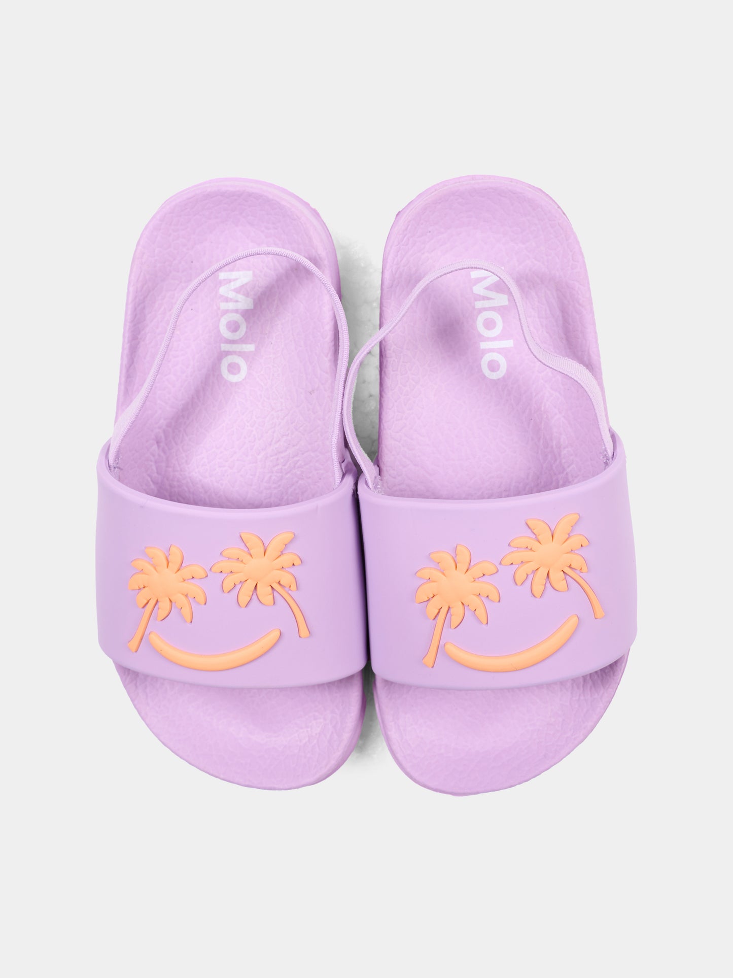 Ciabatte Zhappy viola per bambina con smile e palme,Molo,7S26U201 5640