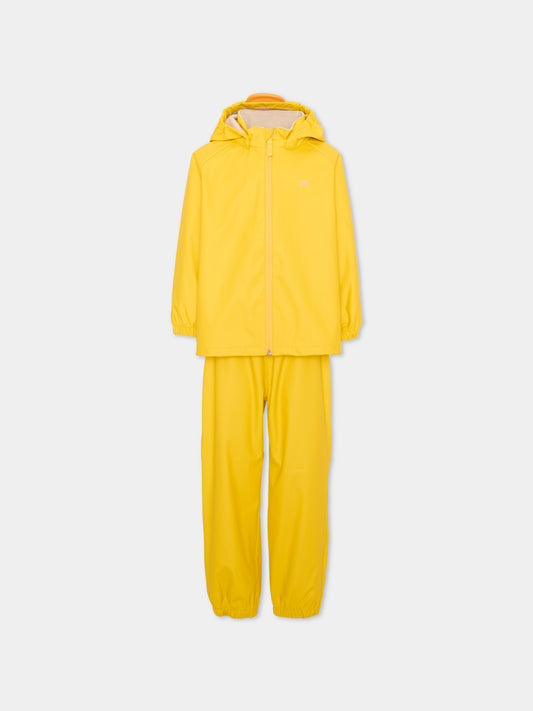 Completo sportivo lungo giallo con cappuccio,Konges Sløjd,KS105686 SOLAR POWER