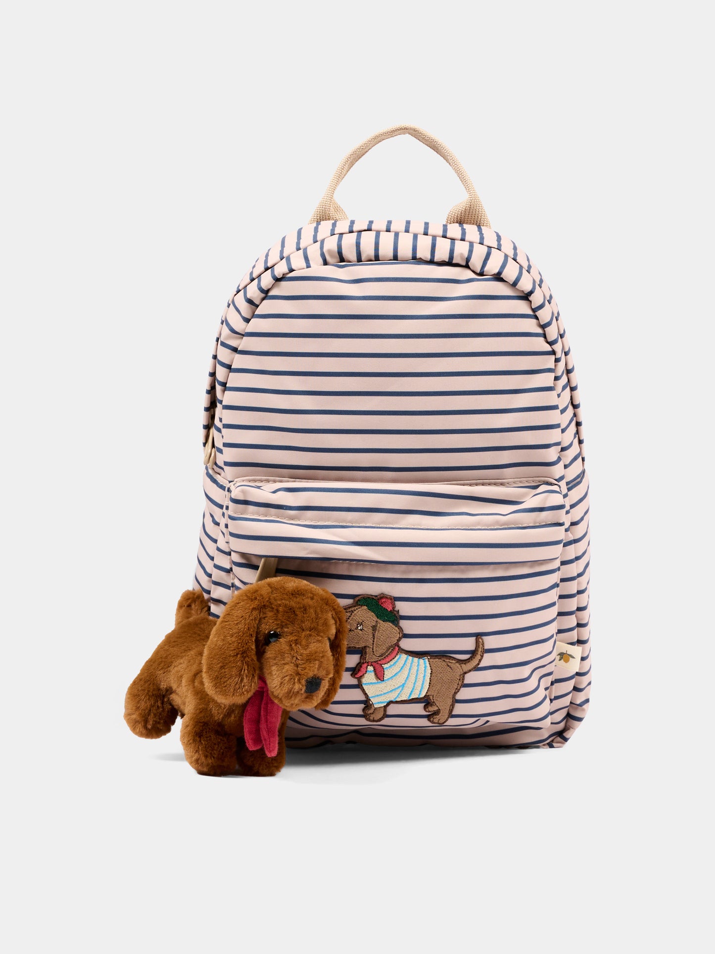 Zaino lilla per bambina a righe,Konges Sløjd,KS105745 STRIPE LA MER