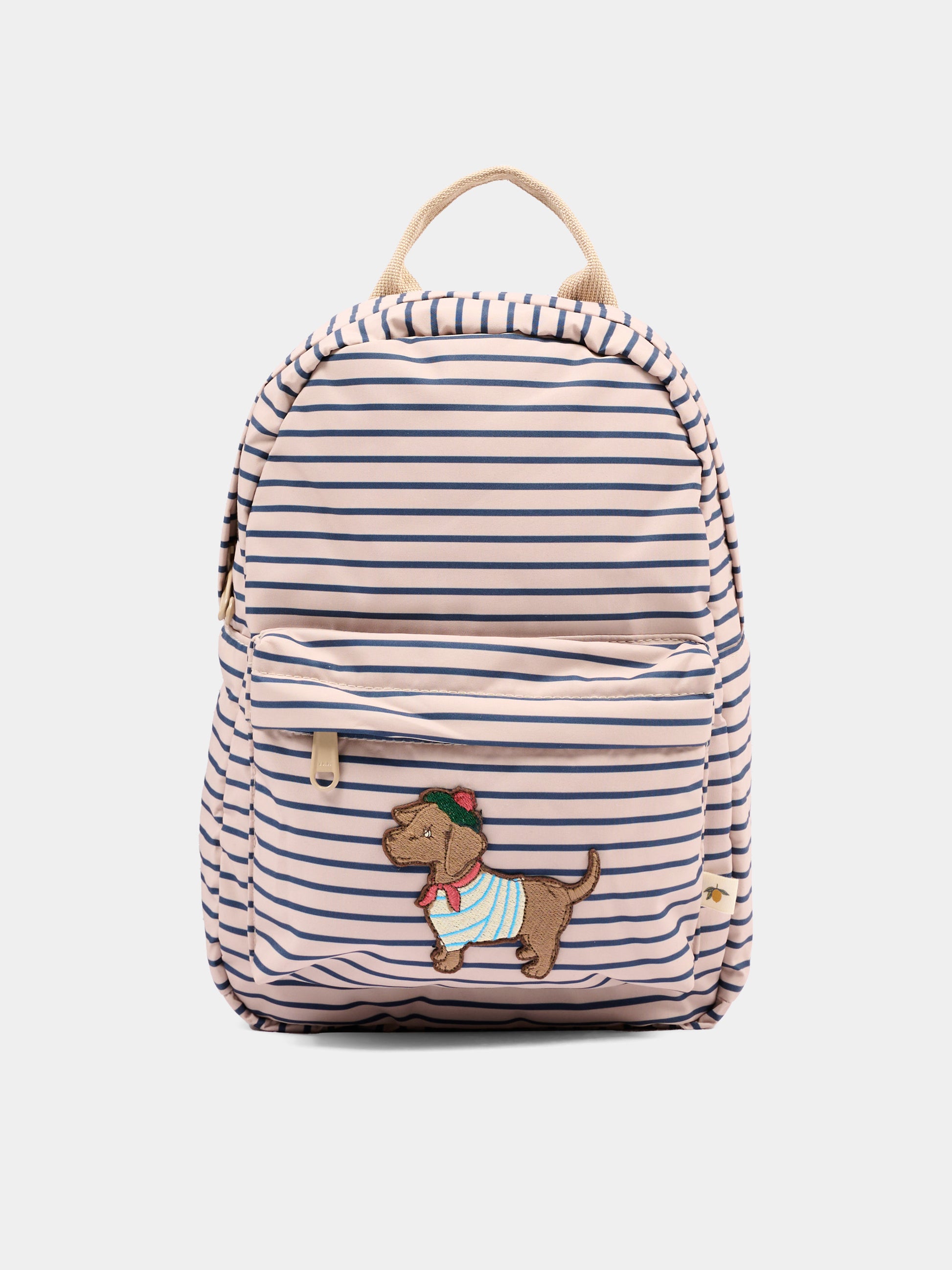 Zaino lilla per bambina a righe,Konges Sløjd,KS105745 STRIPE LA MER