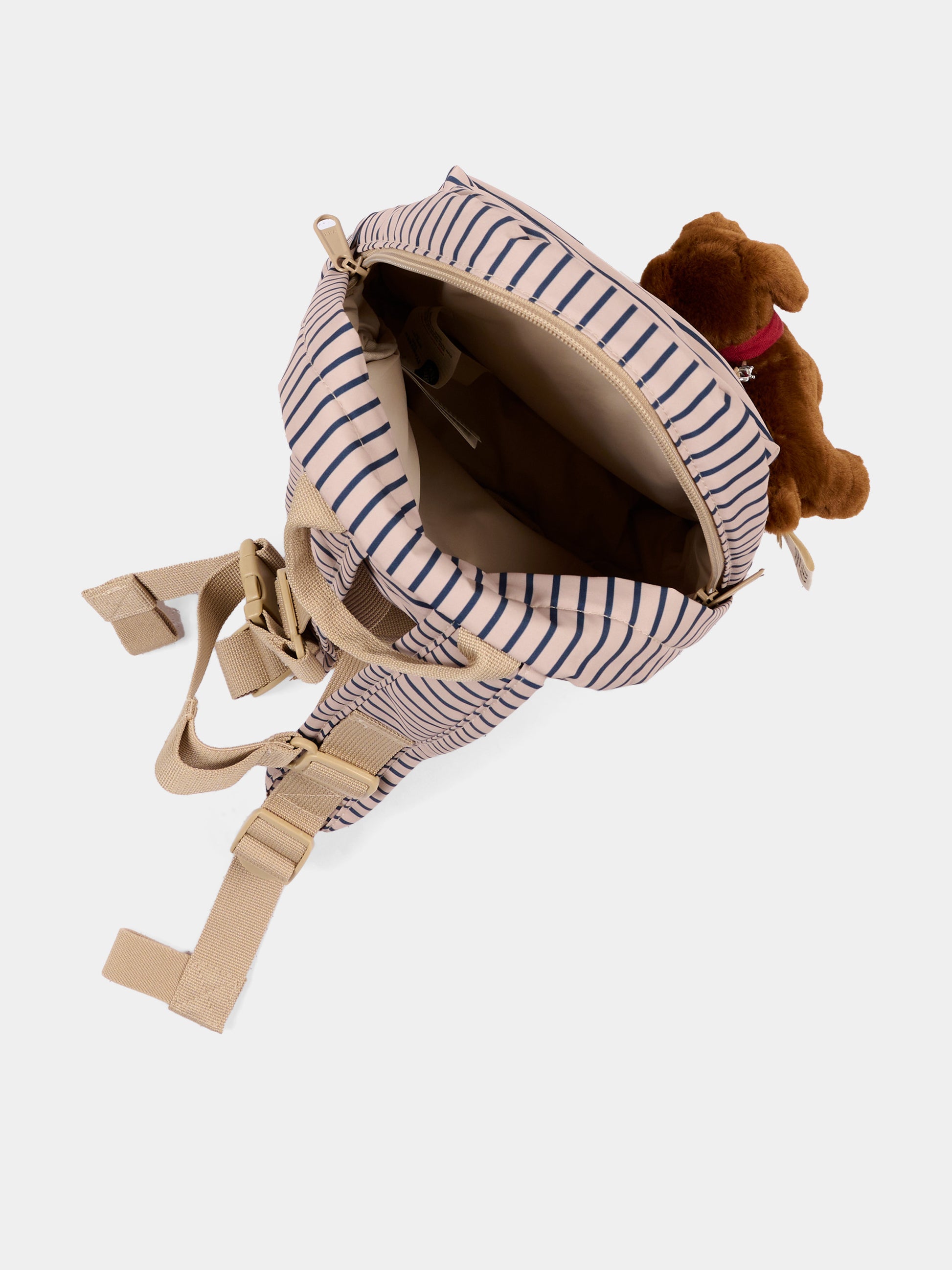 Zaino lilla per bambina a righe,Konges Sløjd,KS105745 STRIPE LA MER