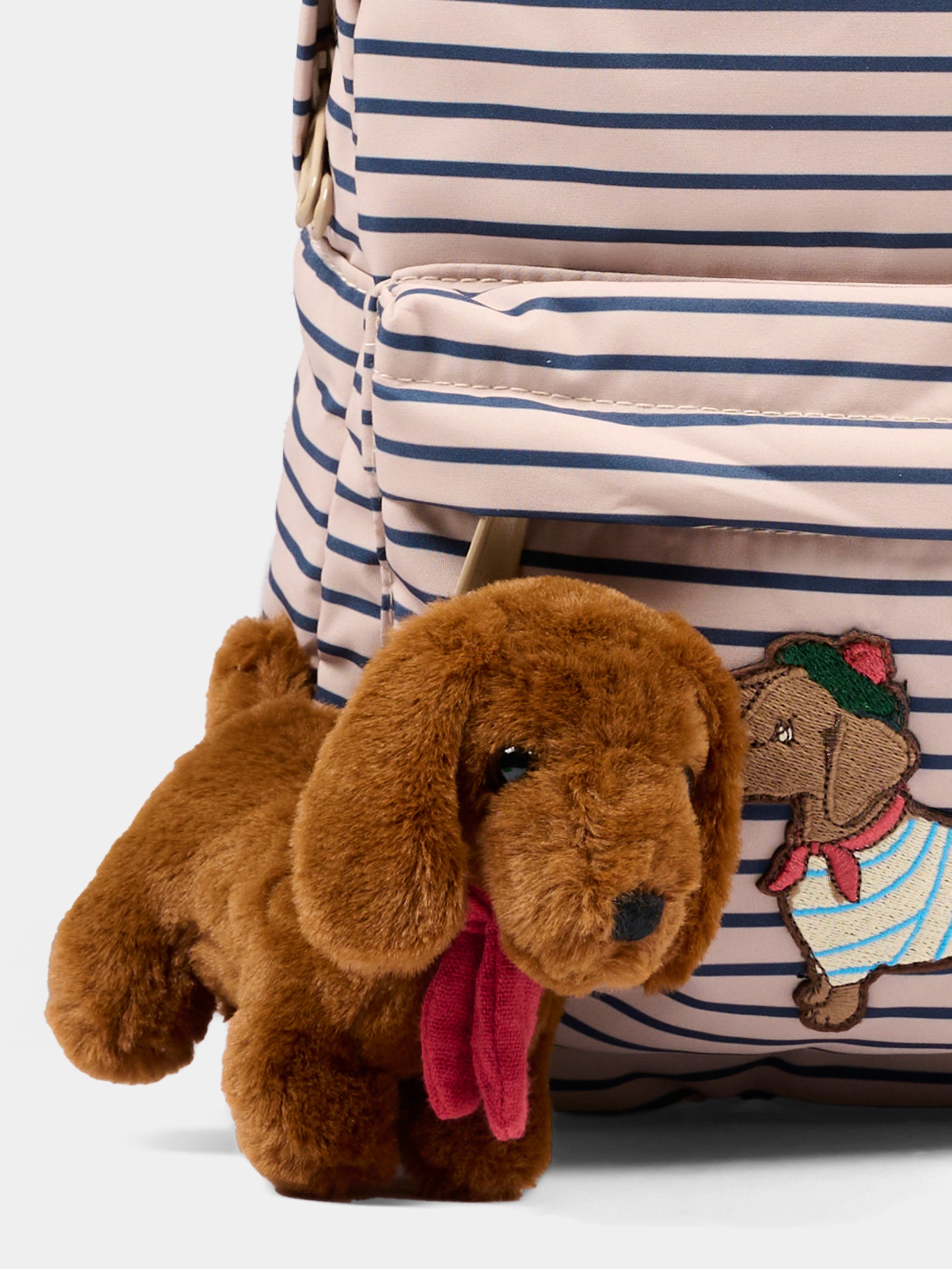 Zaino lilla per bambina a righe,Konges Sløjd,KS105745 STRIPE LA MER