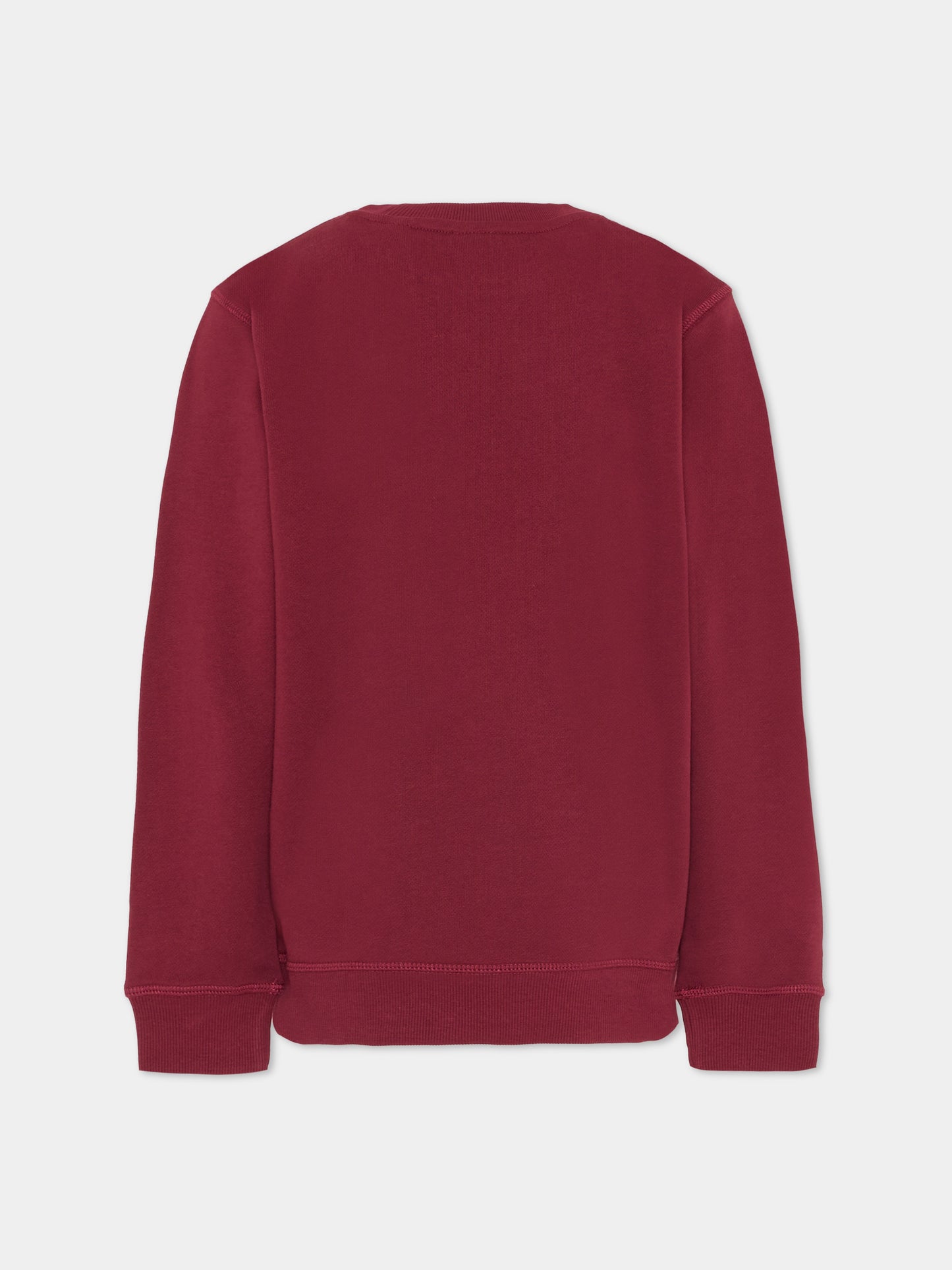 Felpa bordeaux per bambini con logo,New Balance,LAKB0055 MHB