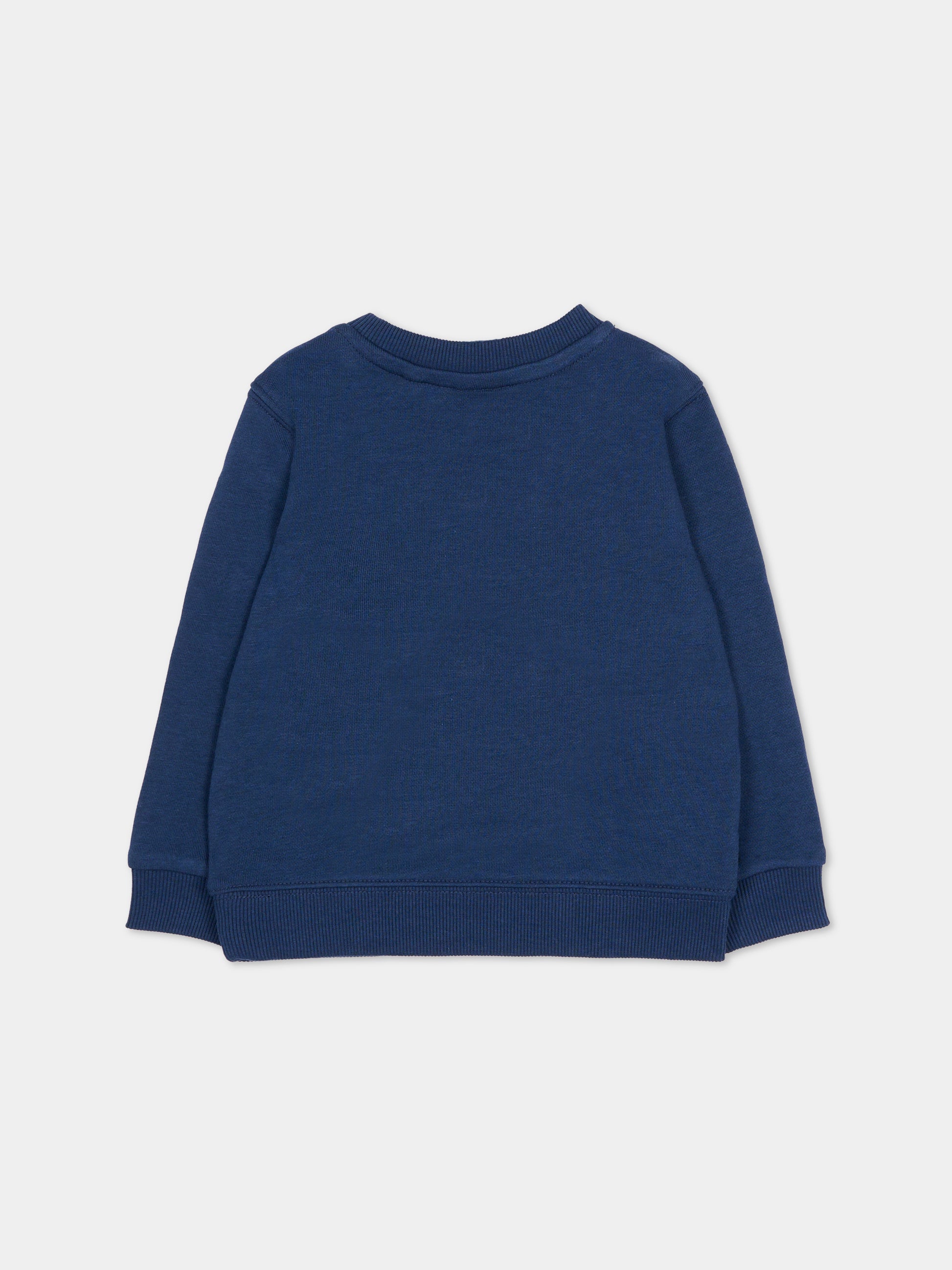 Felpa blu per neonato con logo,New Balance,LAKB0298I NNY