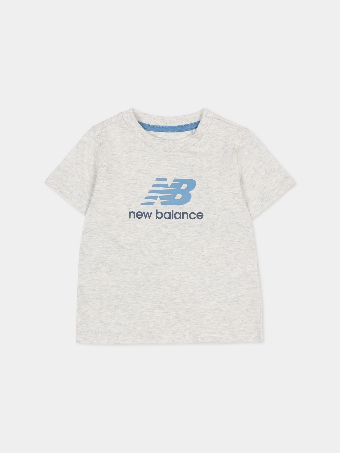 Completo blu per neonato con logo giallo,New Balance,LAKB0308I NNY