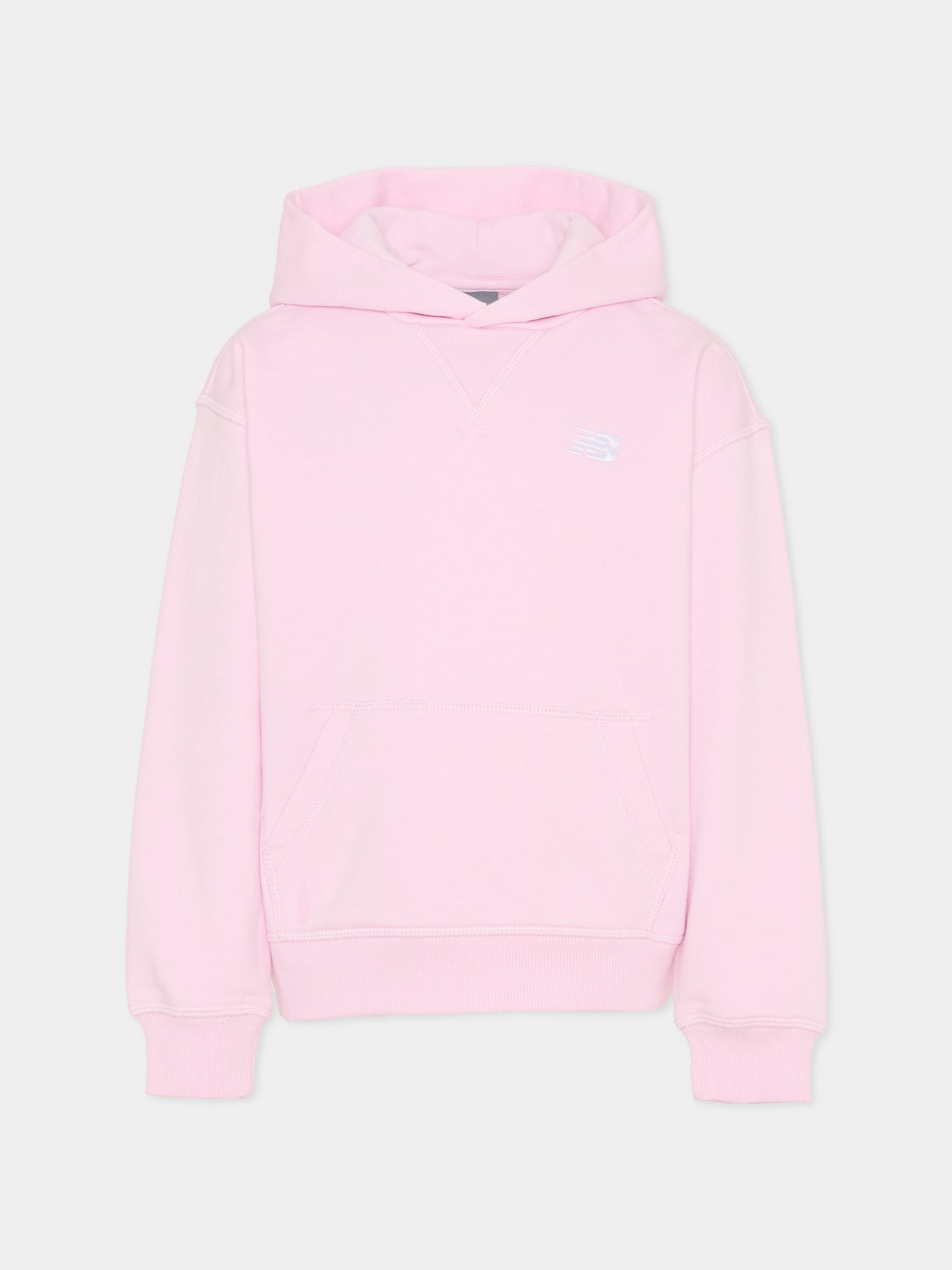 Felpa rosa per bambina con logo,New Balance,LAKG0056 LIR