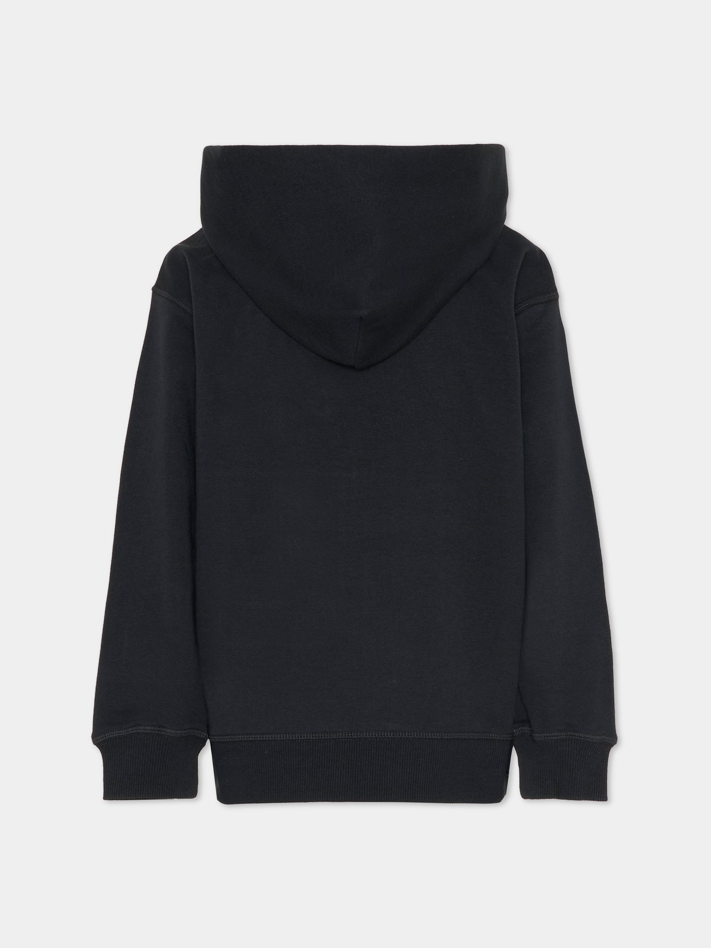 Felpa nera per bambini con logo,New Balance,LAKG0057 BK