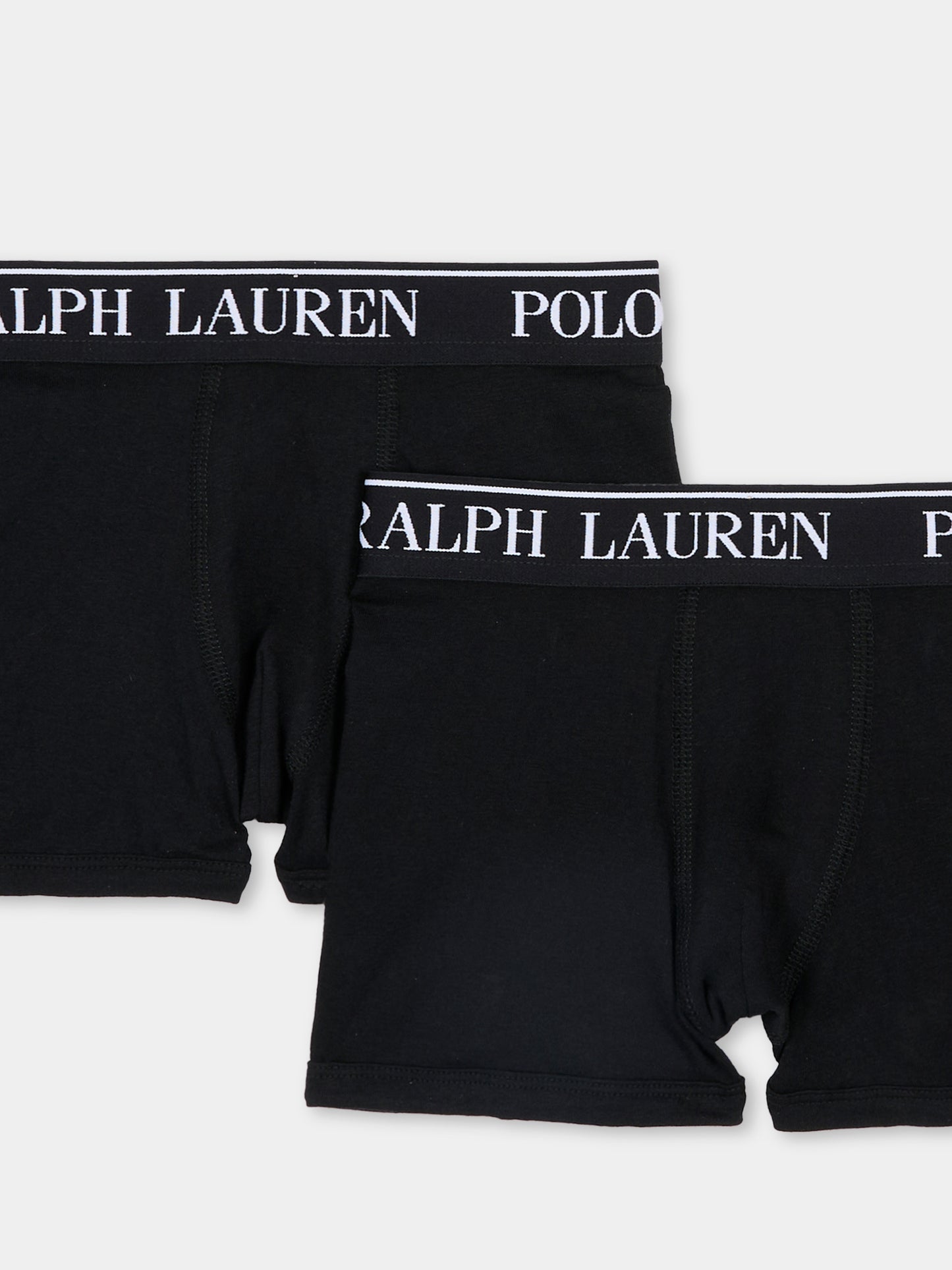 Set boxer nero per bambino con cavallino,Ralph Lauren Kids,9P5016 G9O