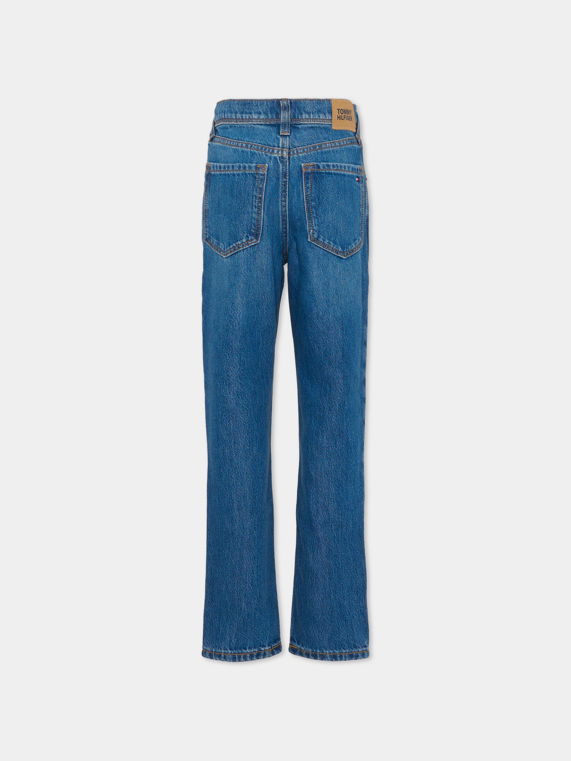 Jeans denim per bambini con bandierina,Tommy Hilfiger Junior,KB0KB09925 1CF