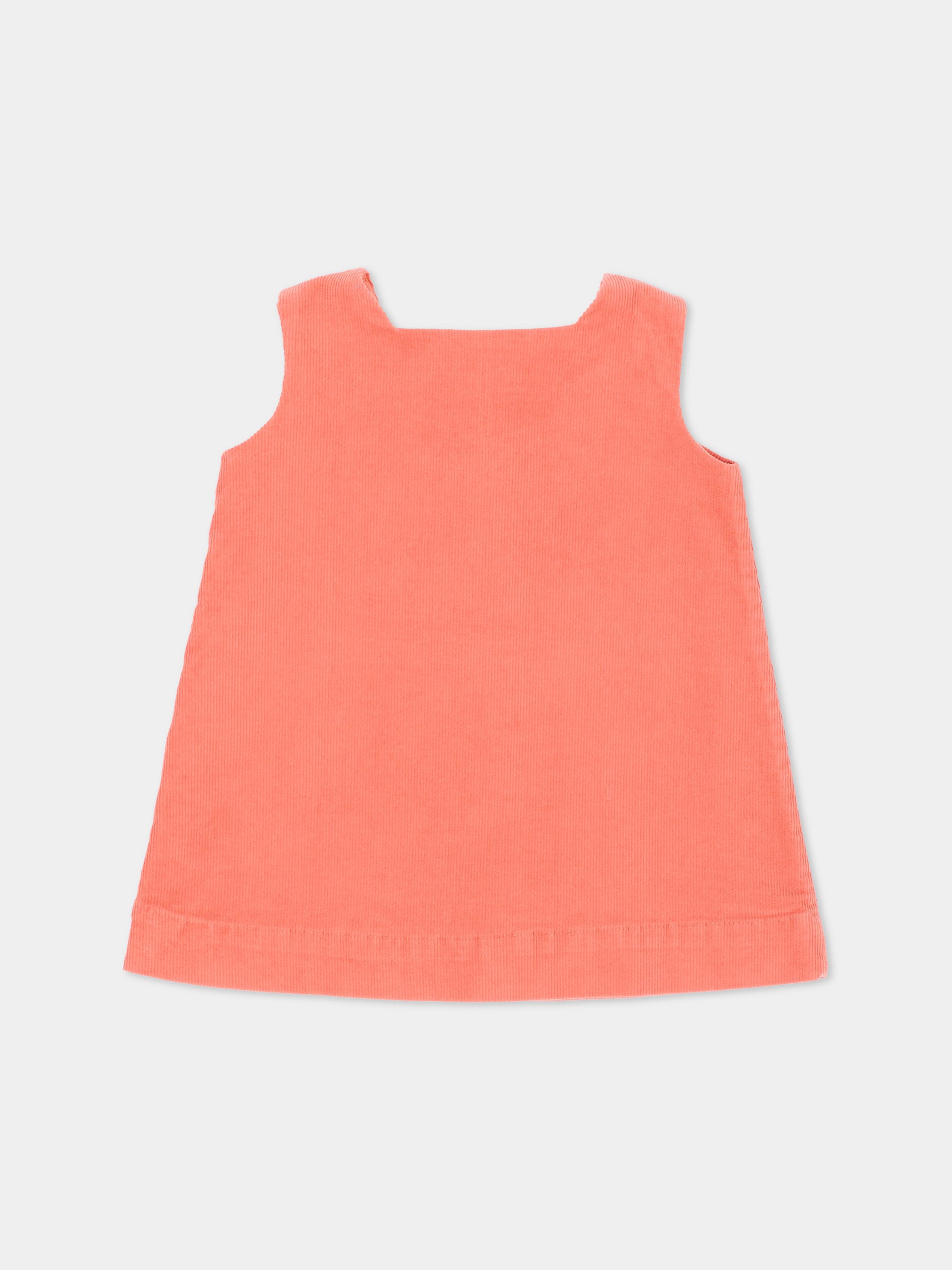 Vestito a manica corta arancione per neonata,Bonpoint,W06XDRW00001 035C