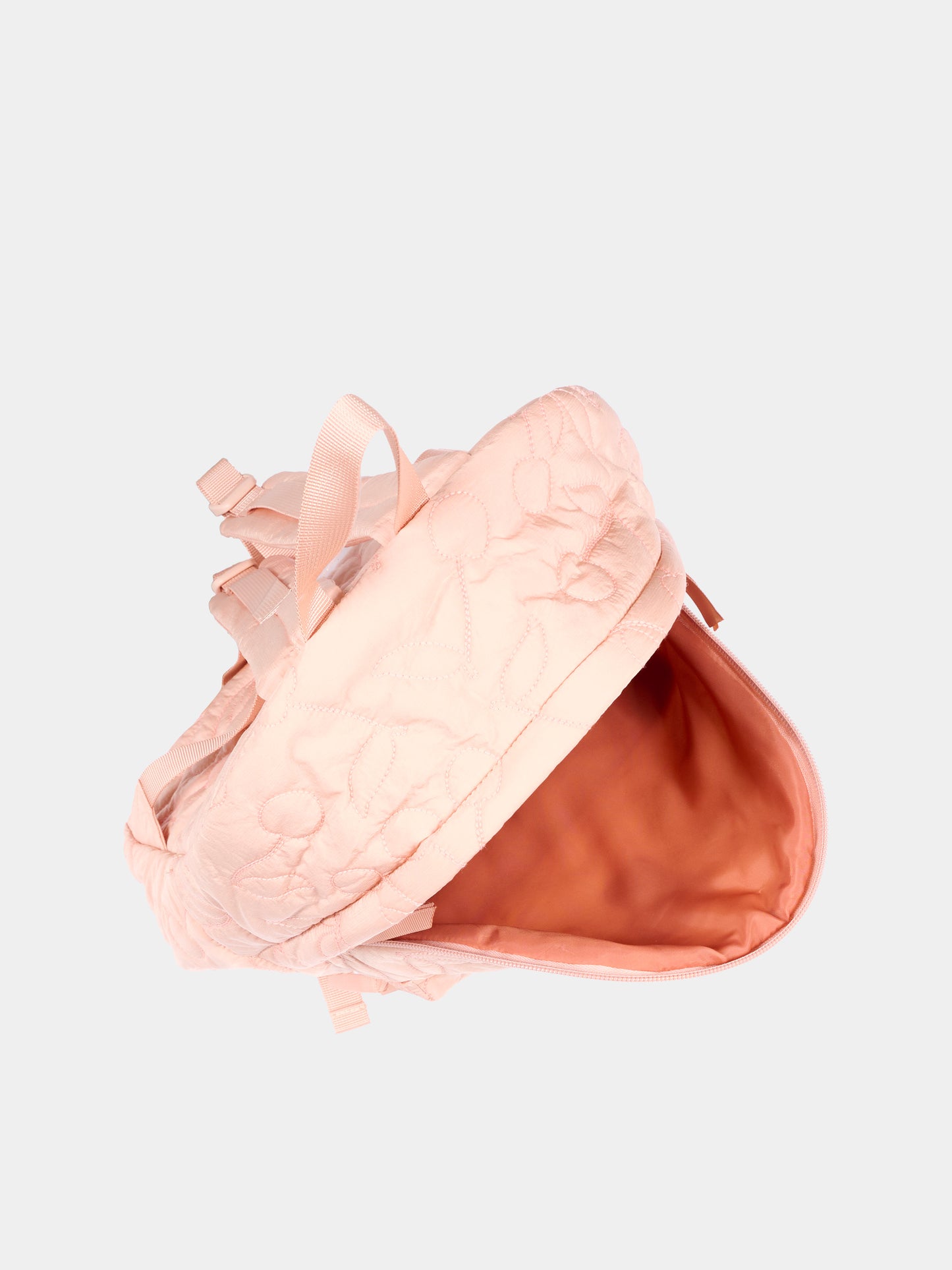 Zaino rosa per bambina trapuntato con ciliegie,Bonpoint,W06GBAW00001 025D