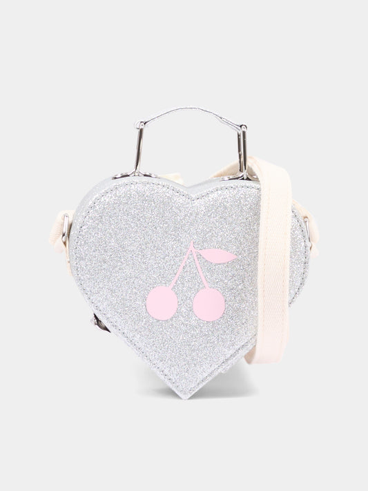 Borsa argento a forma di cuore per bambina,Bonpoint,P06GBAW00001 089