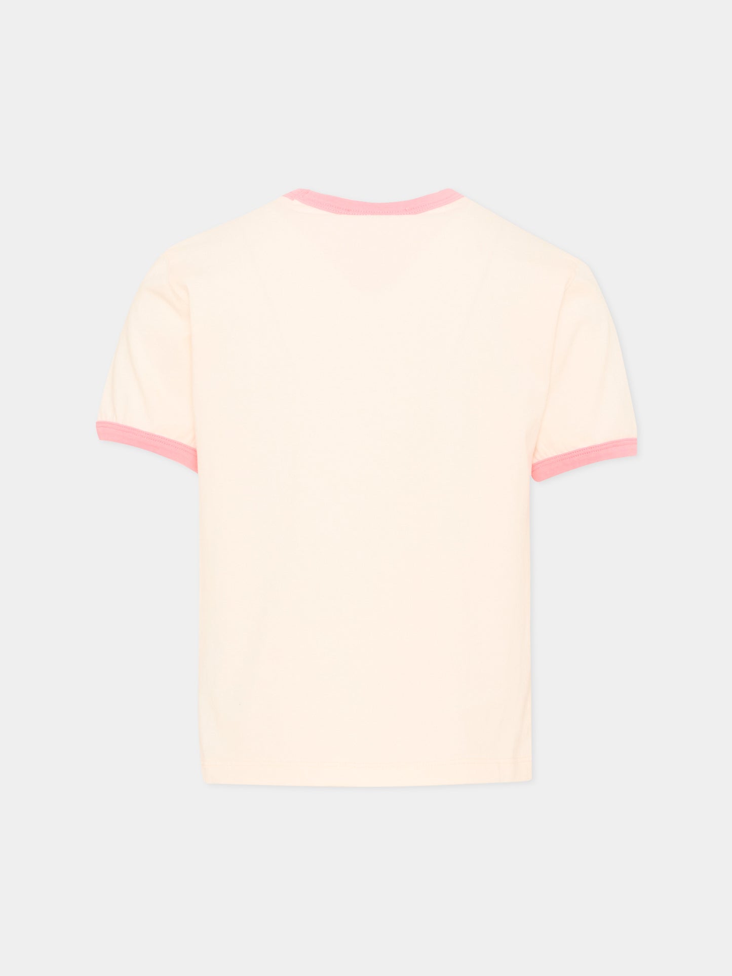 T-Shirt a manica corta rosa per bambina con stampa,Bonpoint,P06GTSK00001 121