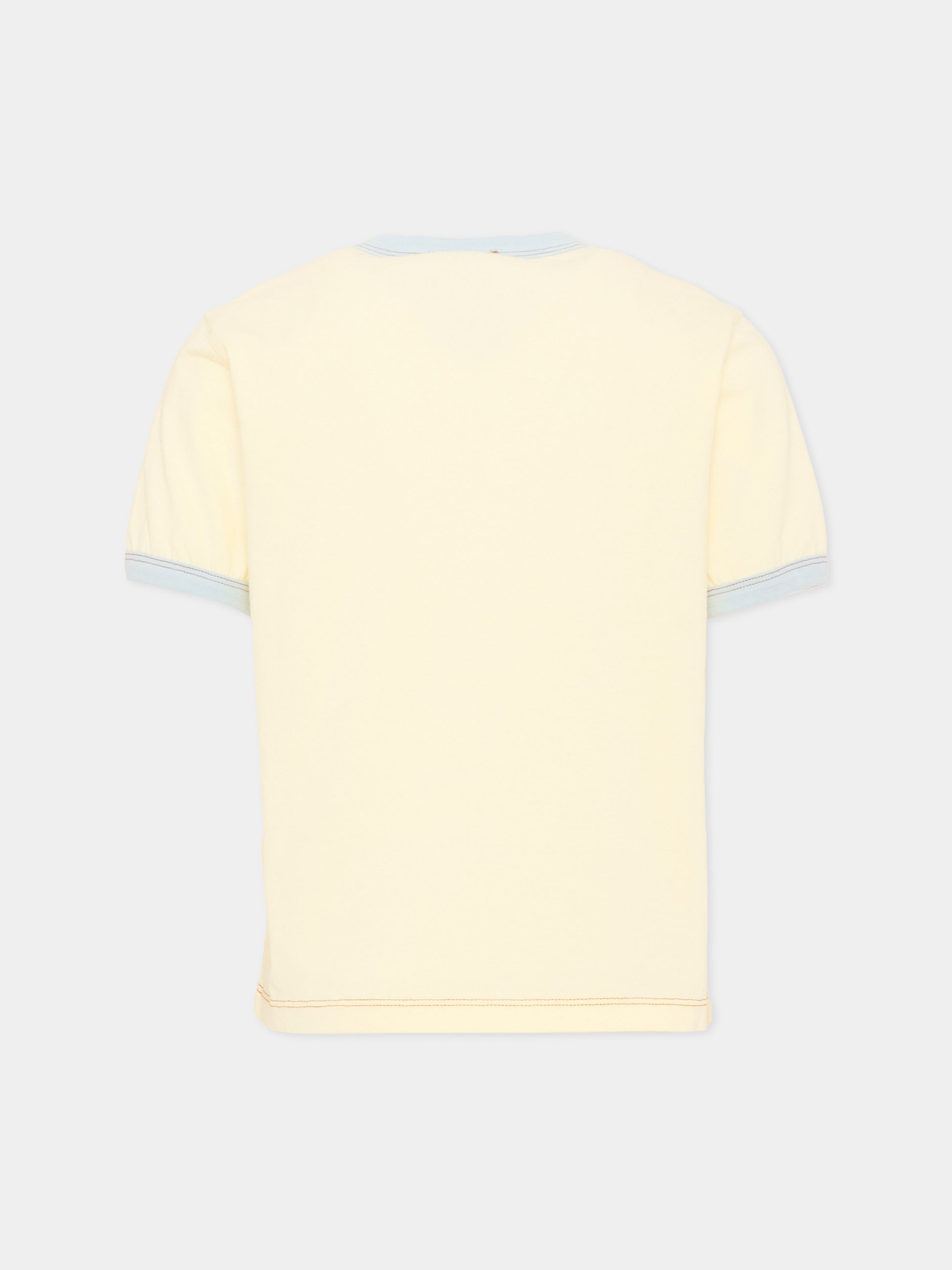 T-Shirt gialla per bambino con stampa,Bonpoint,P06BTSK00002 131A