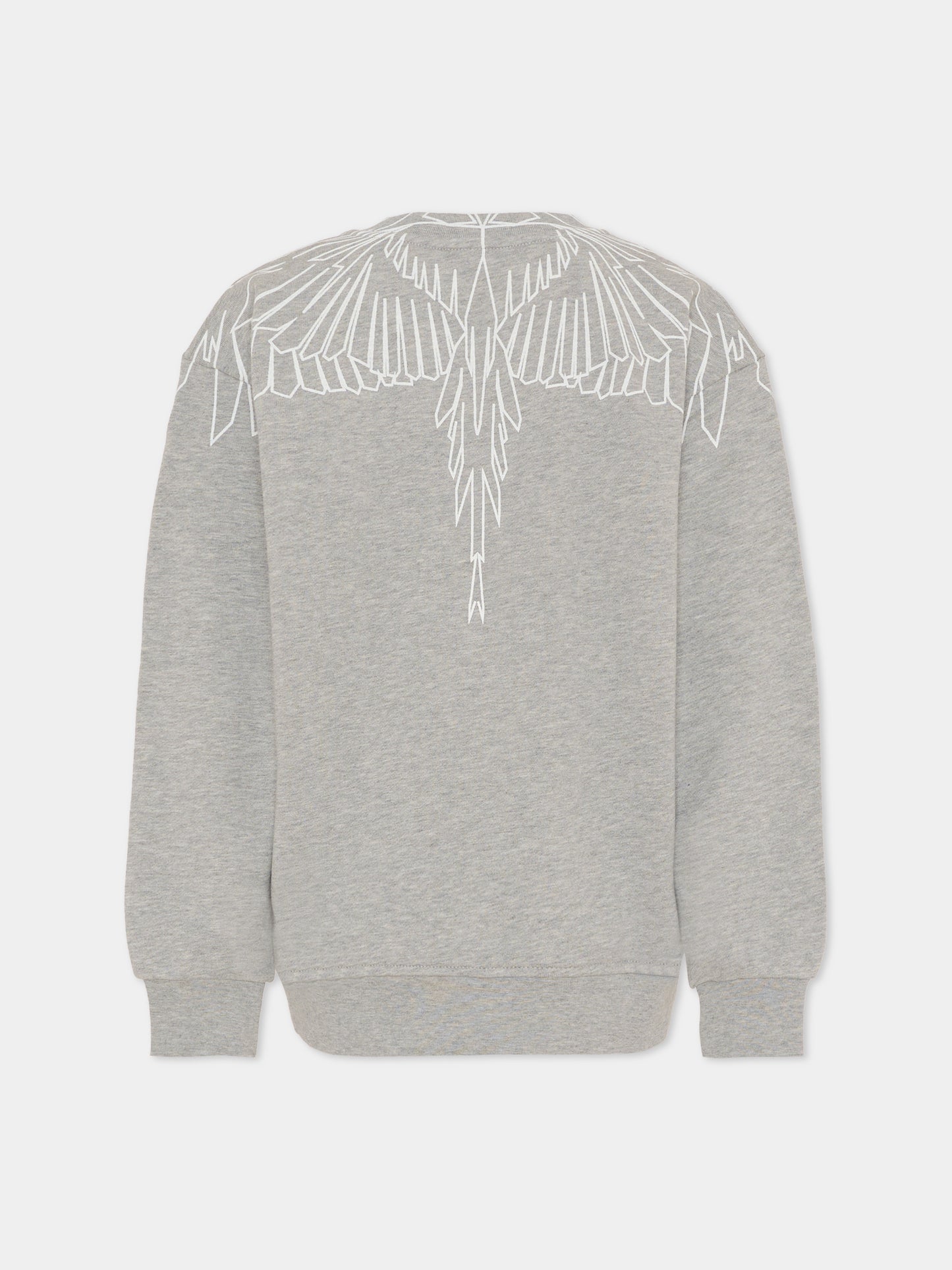 Felpa grigia per bambino con ali,County Of Milan Kids,F5CMJBSW071 101