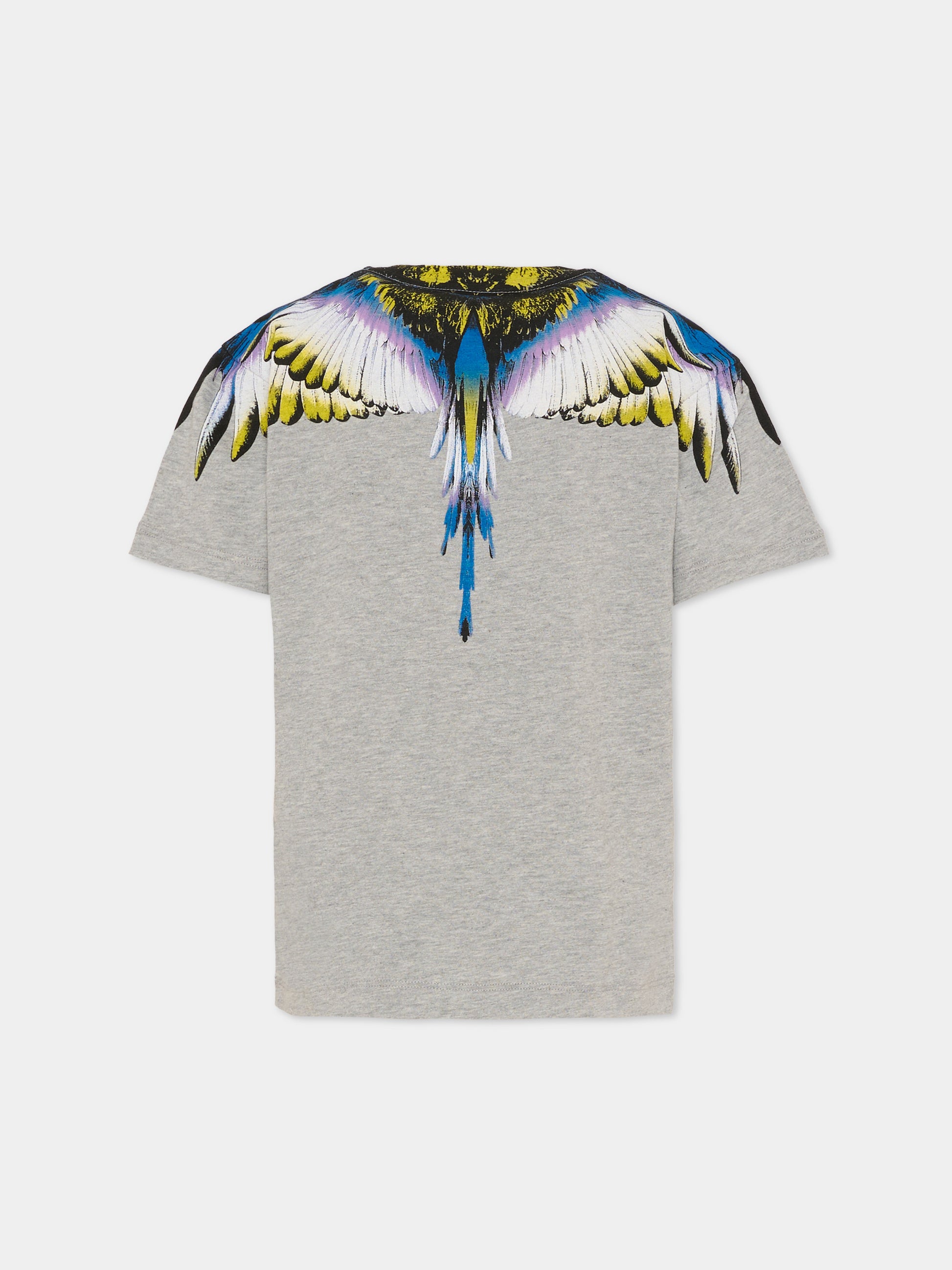 T-shirt grigia per bambino con ali,County Of Milan Kids,F5CMJBTH064 101