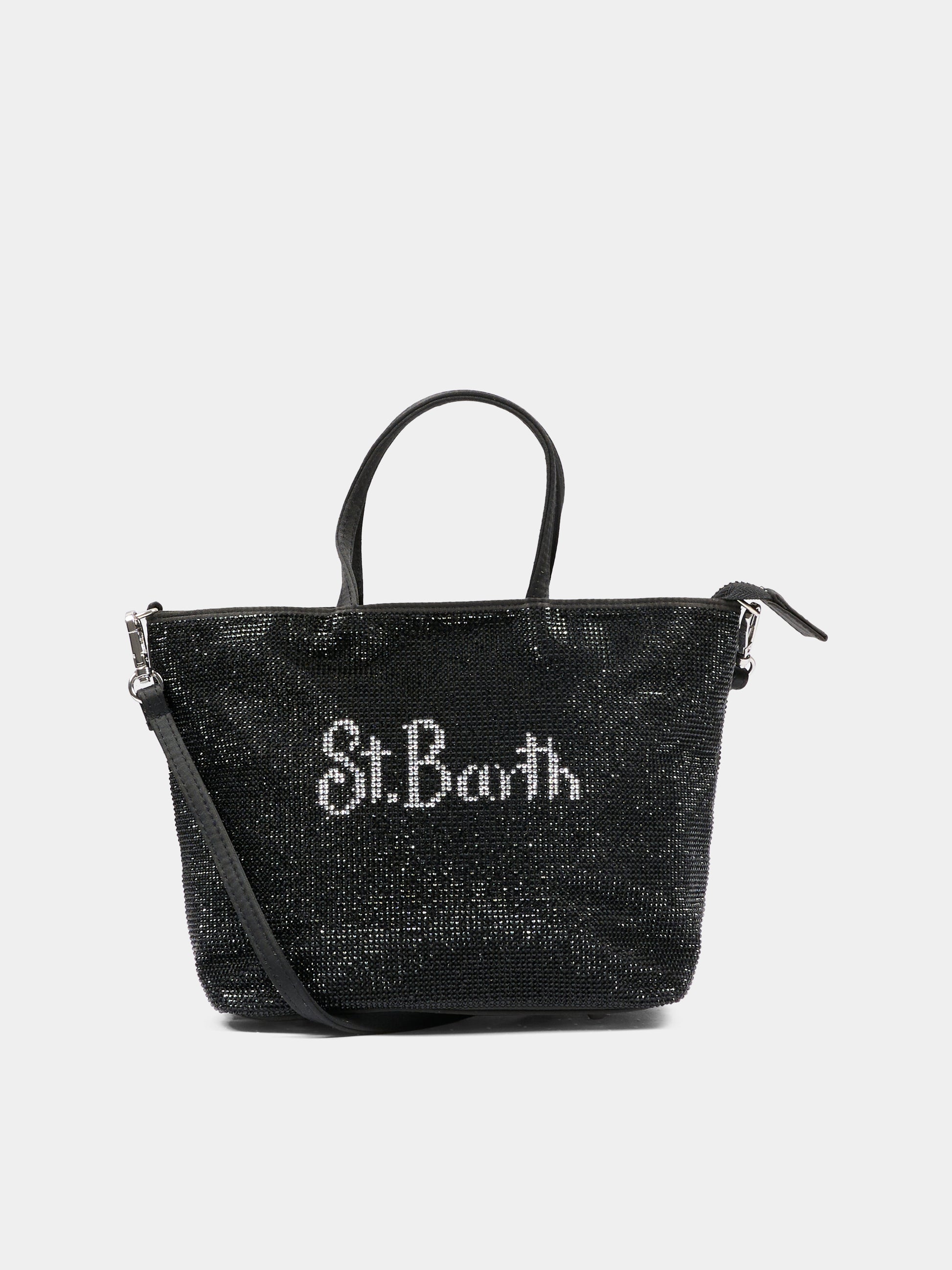 Borsa nera per bambina con strass,Mc2 Saint Barth,SBM0001 01439G