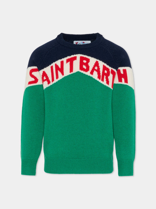 Maglione multicolor per bambino con logo,Mc2 Saint Barth,DOU0002 00257E