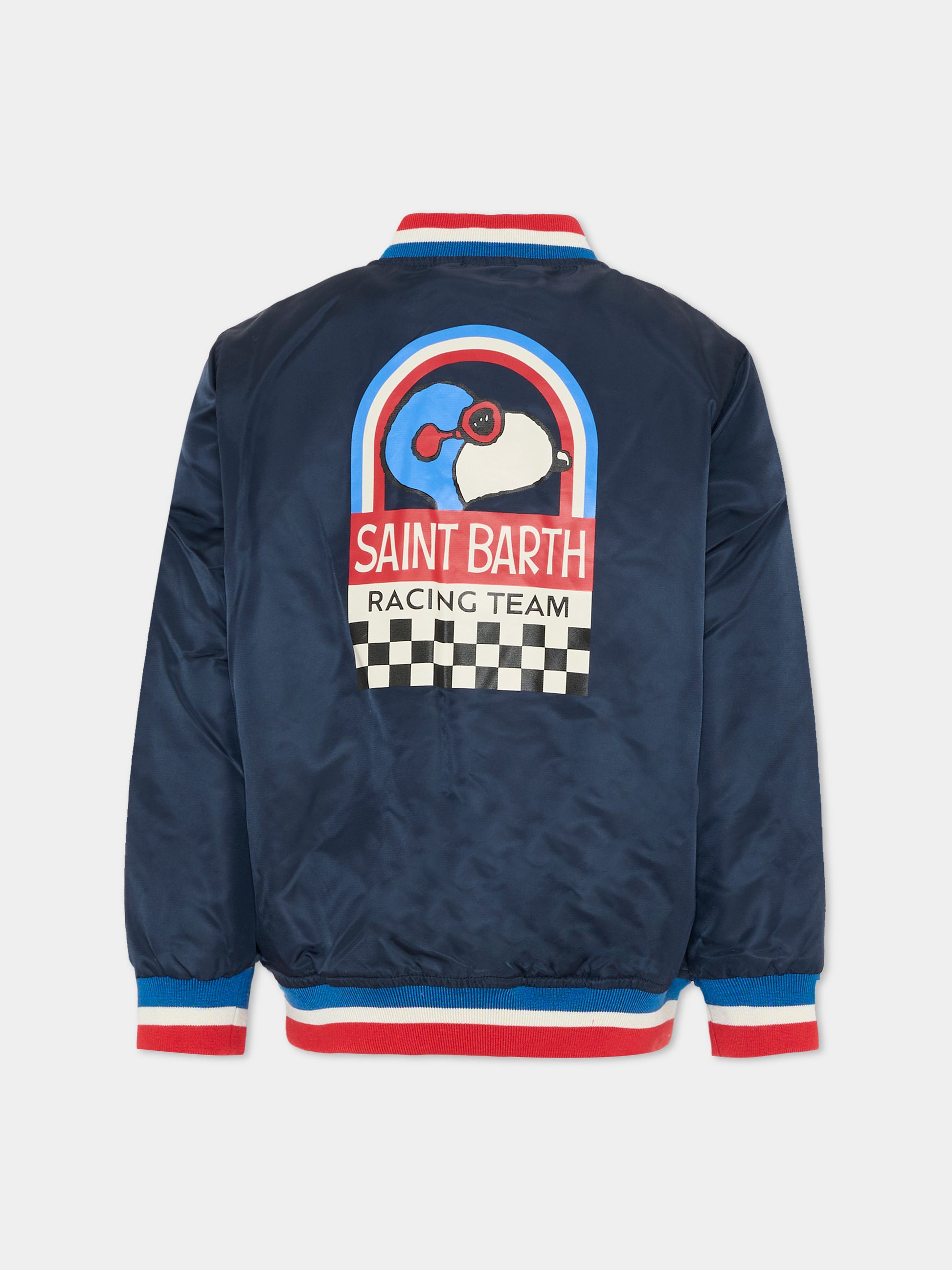 Giubbotto blu per bambino con Snoopy,Mc2 Saint Barth,WEL001 00062I