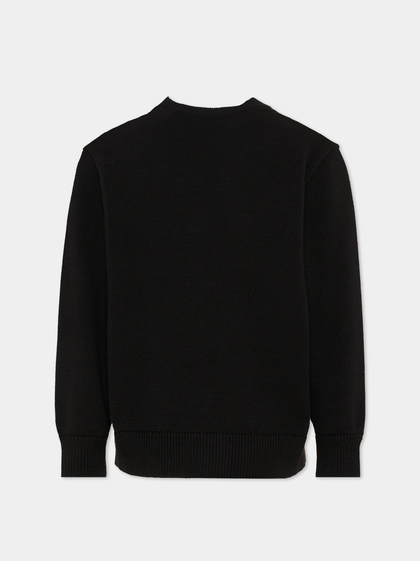 Cardigan nero per bambino con logo,Calvin Klein Kids,LVCKTJF03B BEH