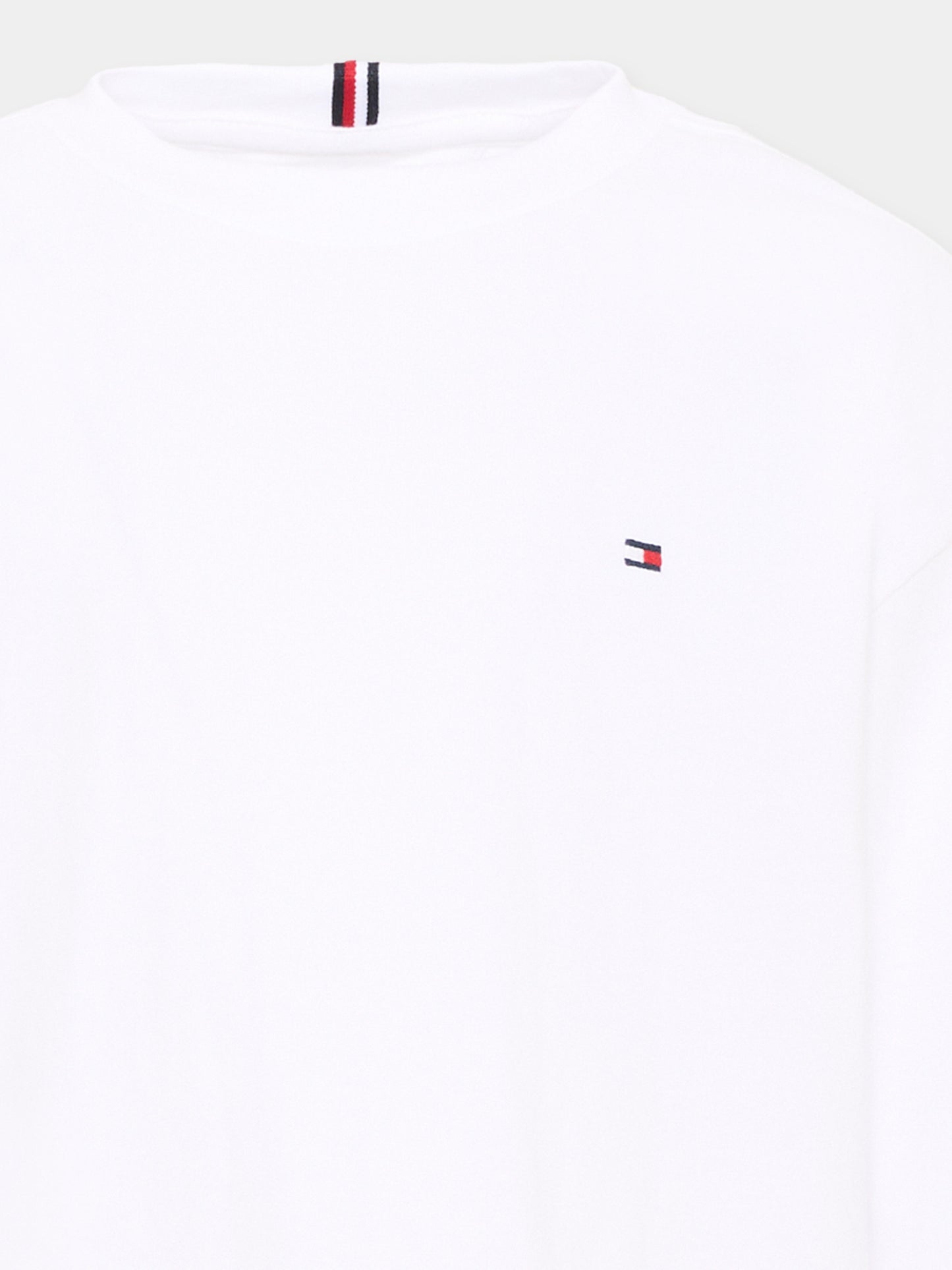 T-shirt bianca per bambino con logo,Tommy Hilfiger Junior,KB0KB10512 YBR