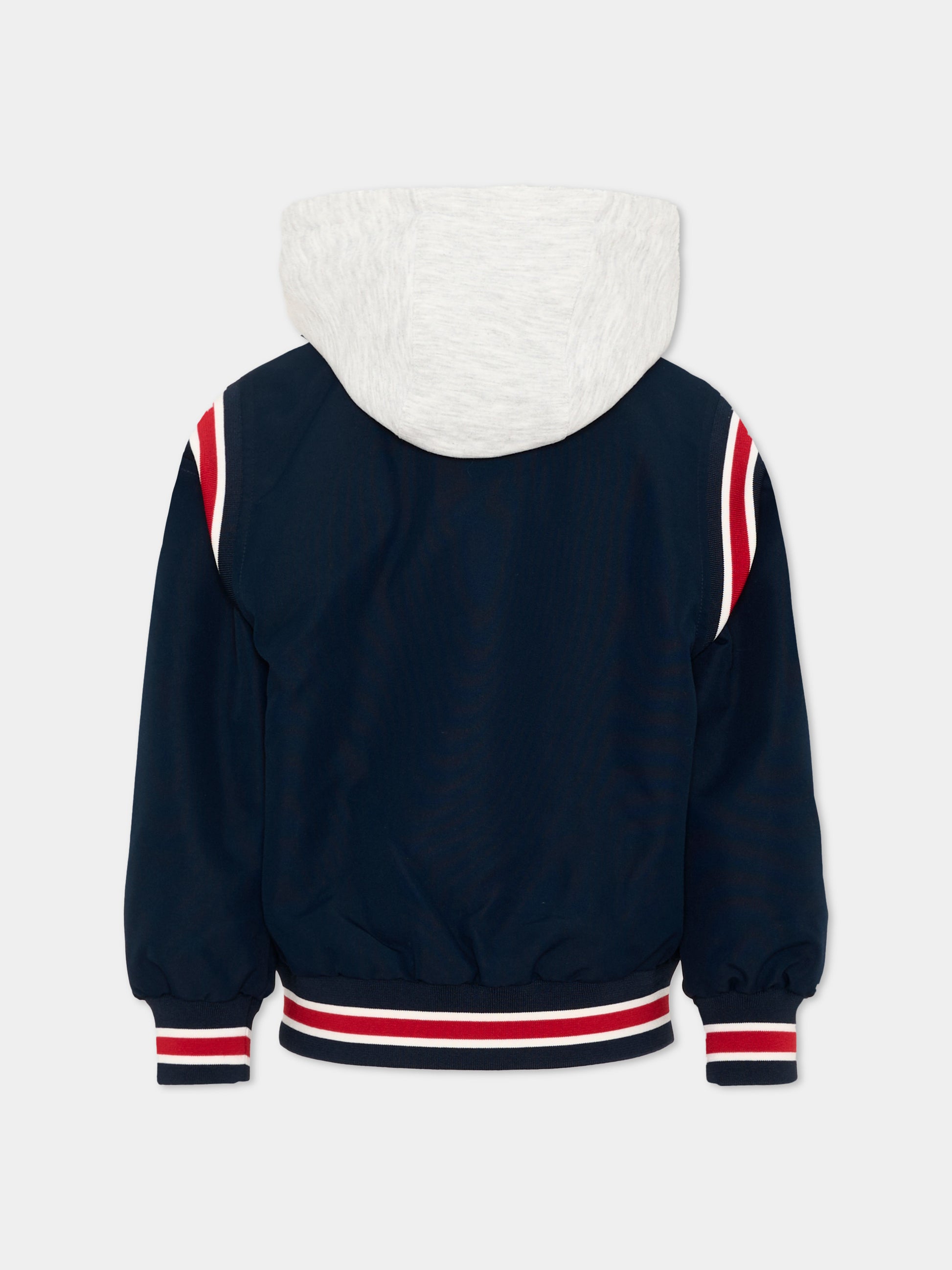 Bomber blu per bambino varsity,Tommy Hilfiger Junior,KB0KB10571 C1G