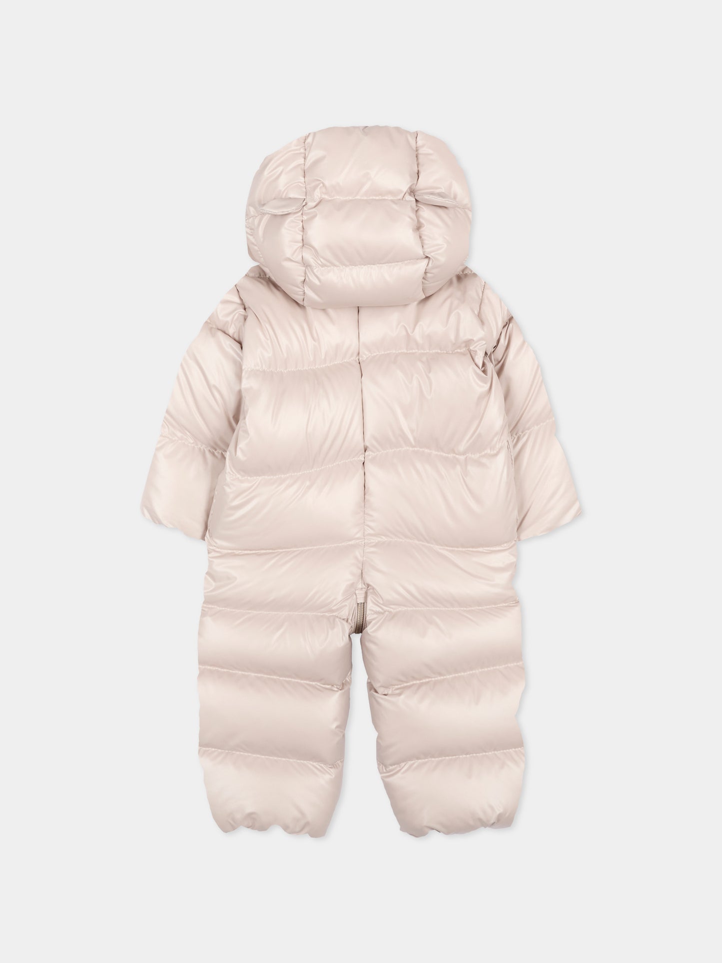 Piumino beige Alanie per neonati con logo,Moncler Kids,L2951 1G00002 597YX 20N