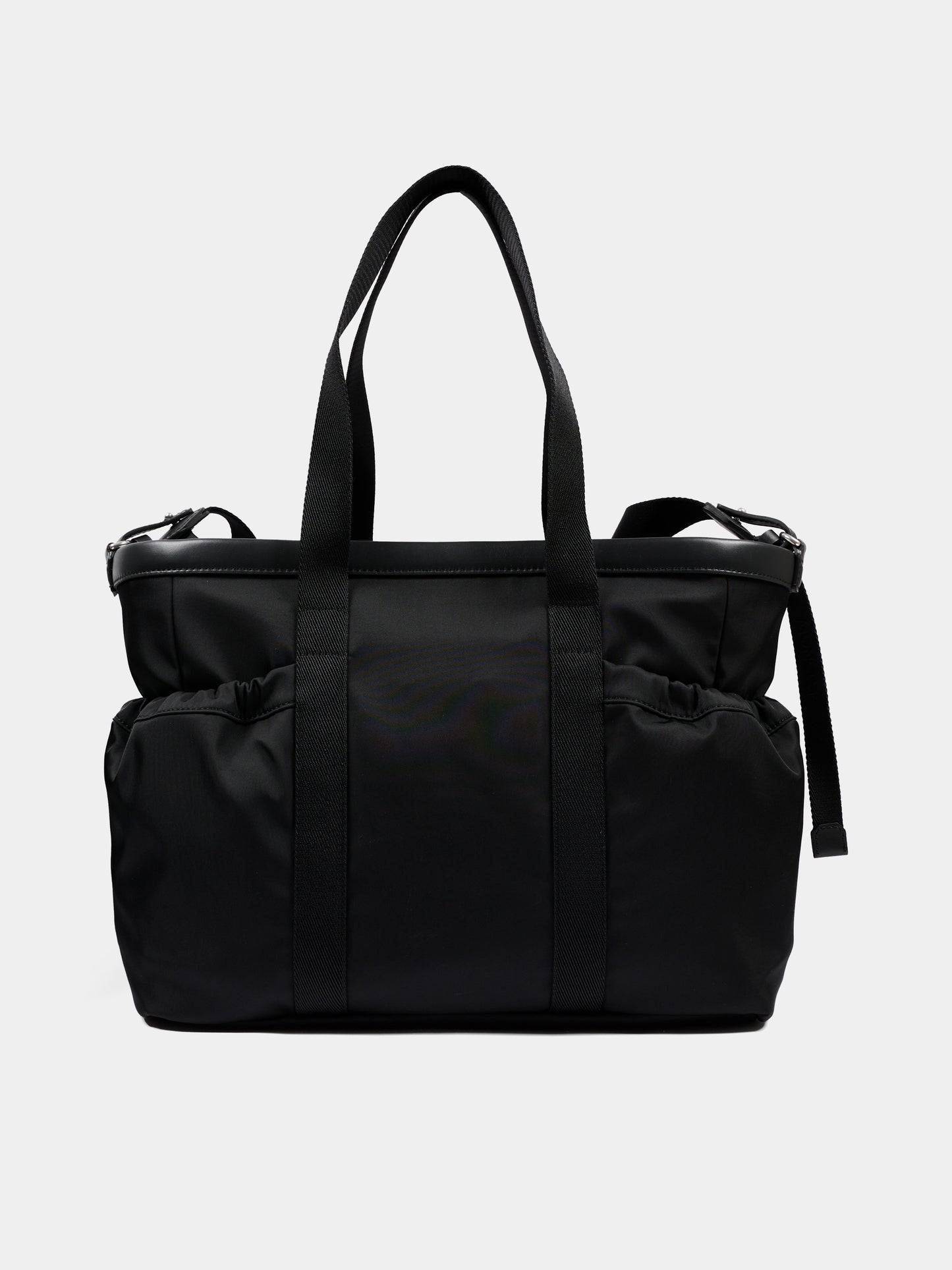 Borsa mamma nera per neonati con logo,Moncler Kids,L2951 5D00001 N0211 999
