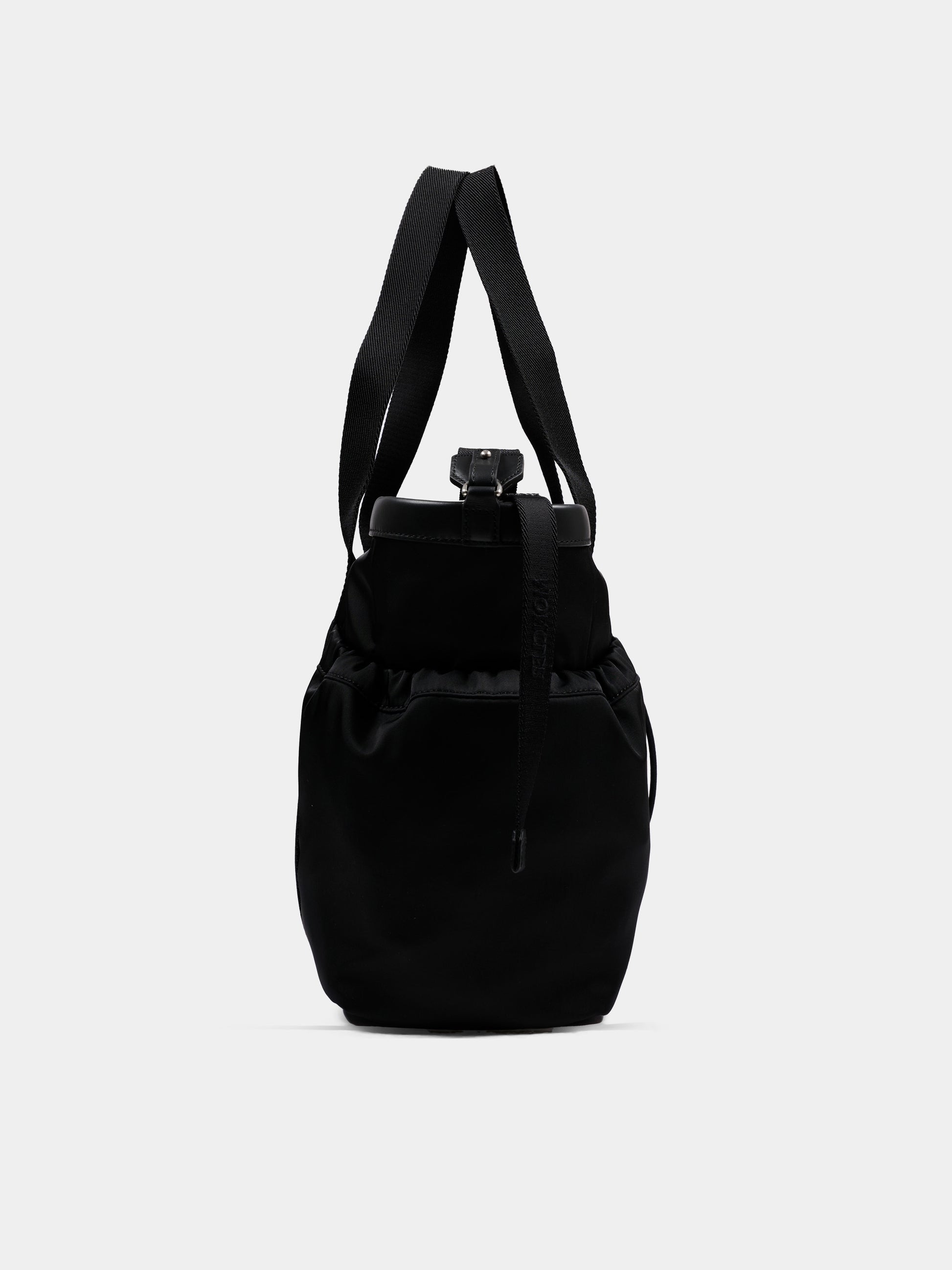 Borsa mamma nera per neonati con logo,Moncler Kids,L2951 5D00001 N0211 999