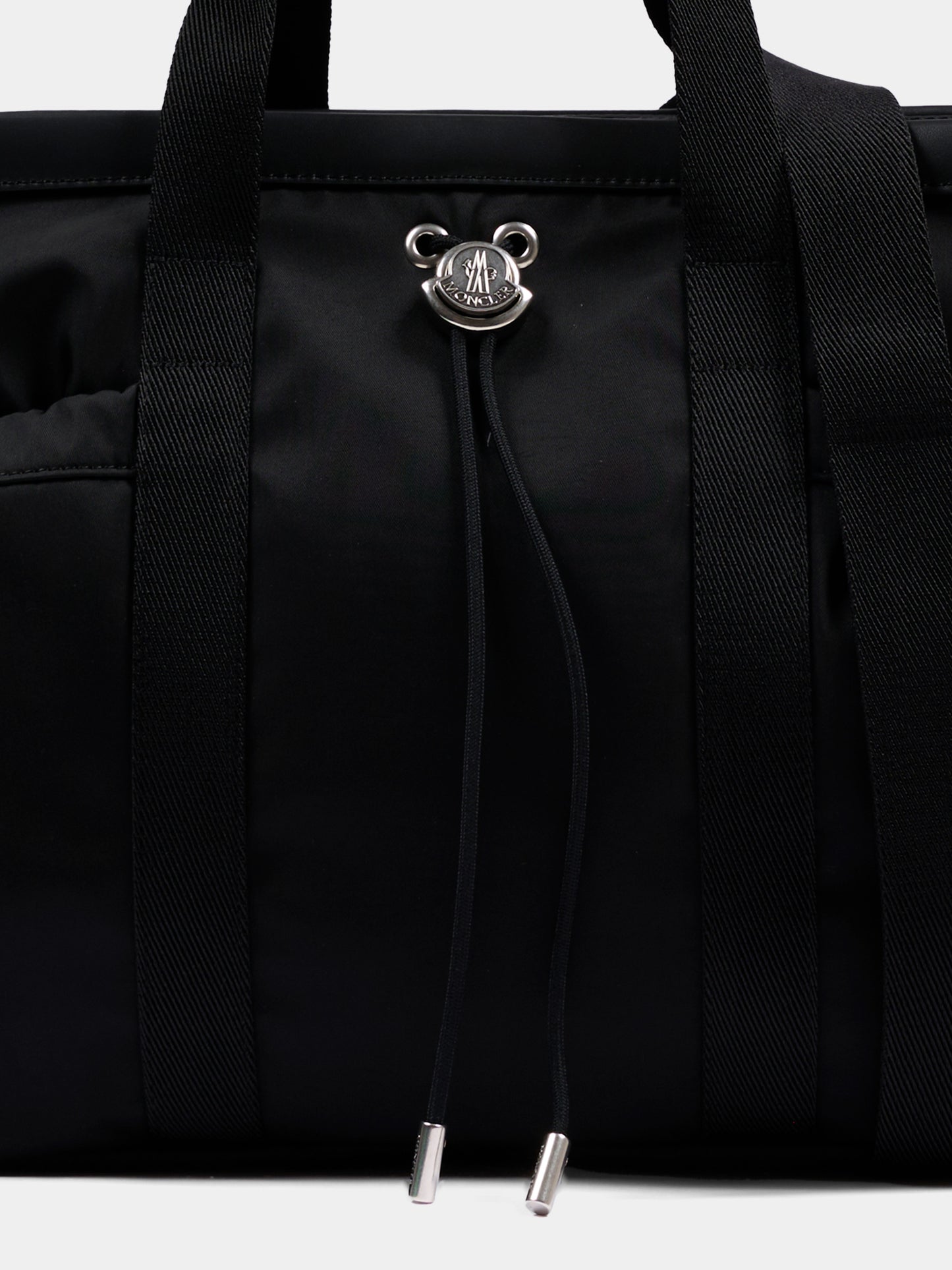 Borsa mamma nera per neonati con logo,Moncler Kids,L2951 5D00001 N0211 999