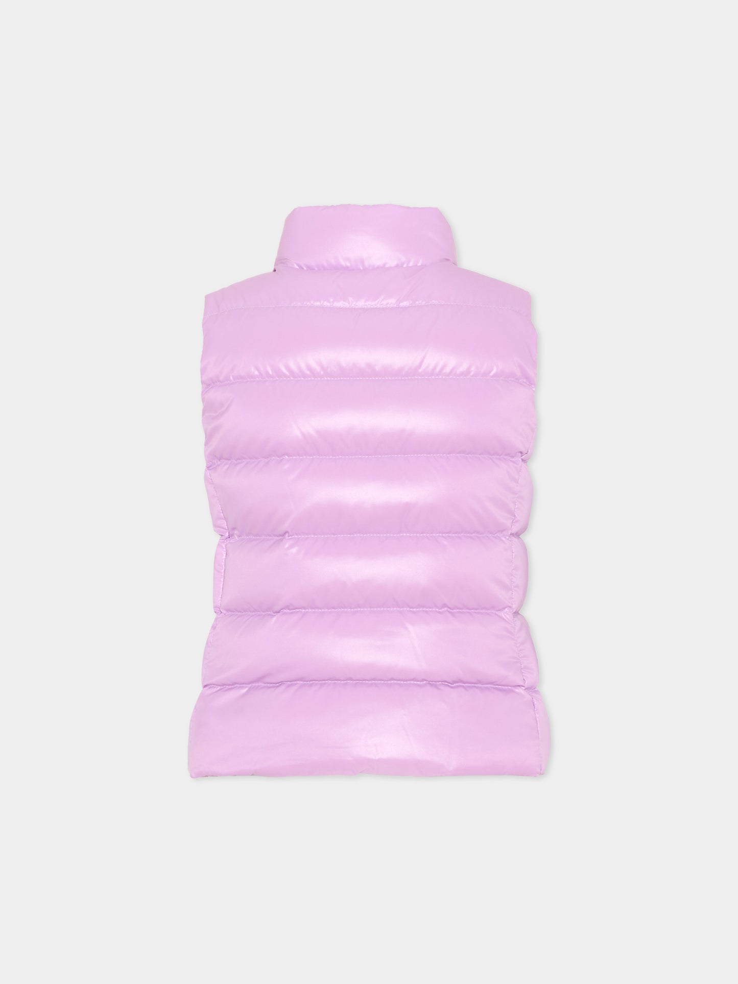 Gilet lilla Ghany per bambina con logo,Moncler Kids,L2954 1A52810 68950 602