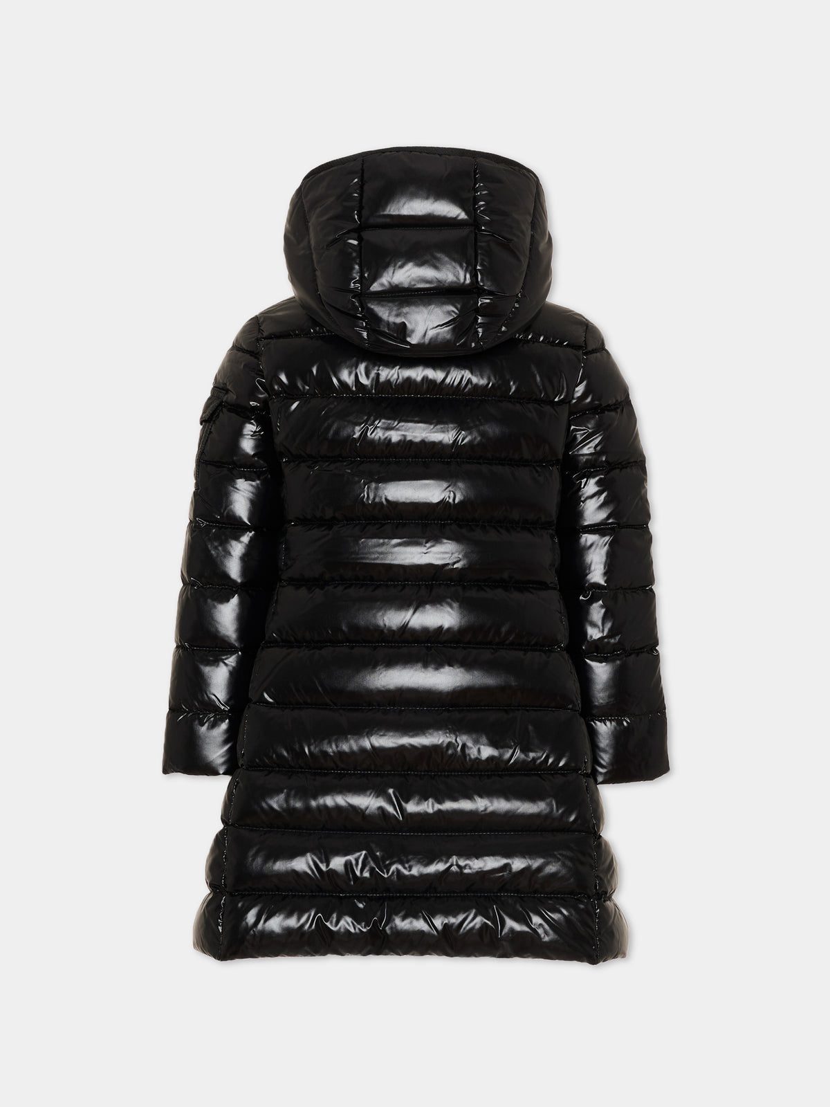 Piumino nero Moka per bambina con logo,Moncler Kids,L2954 1C50110 68950 999